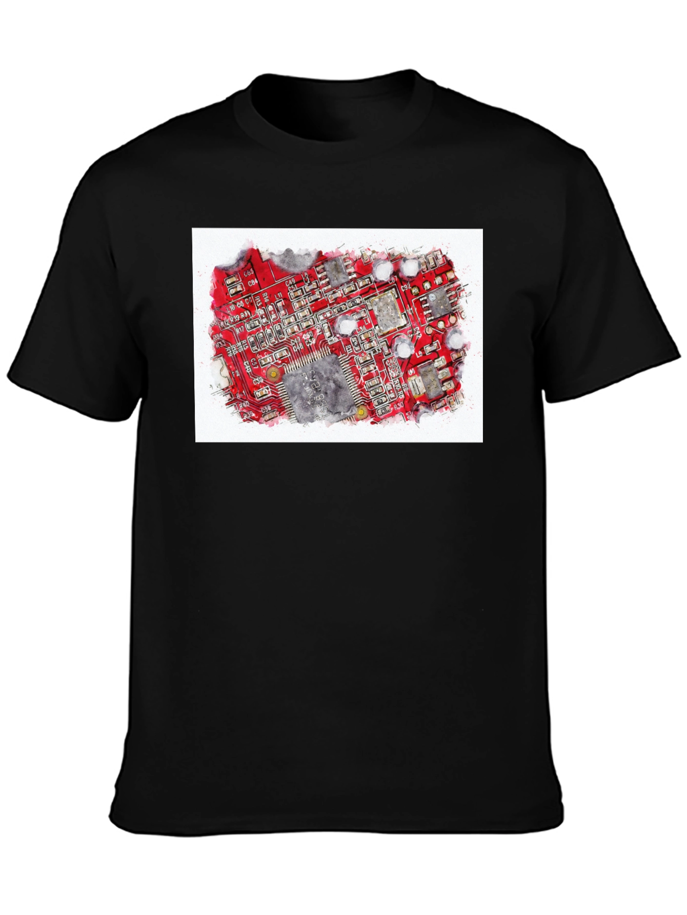 Circuit Board Graphic T-Shirt - Tech Enthusiast Tee