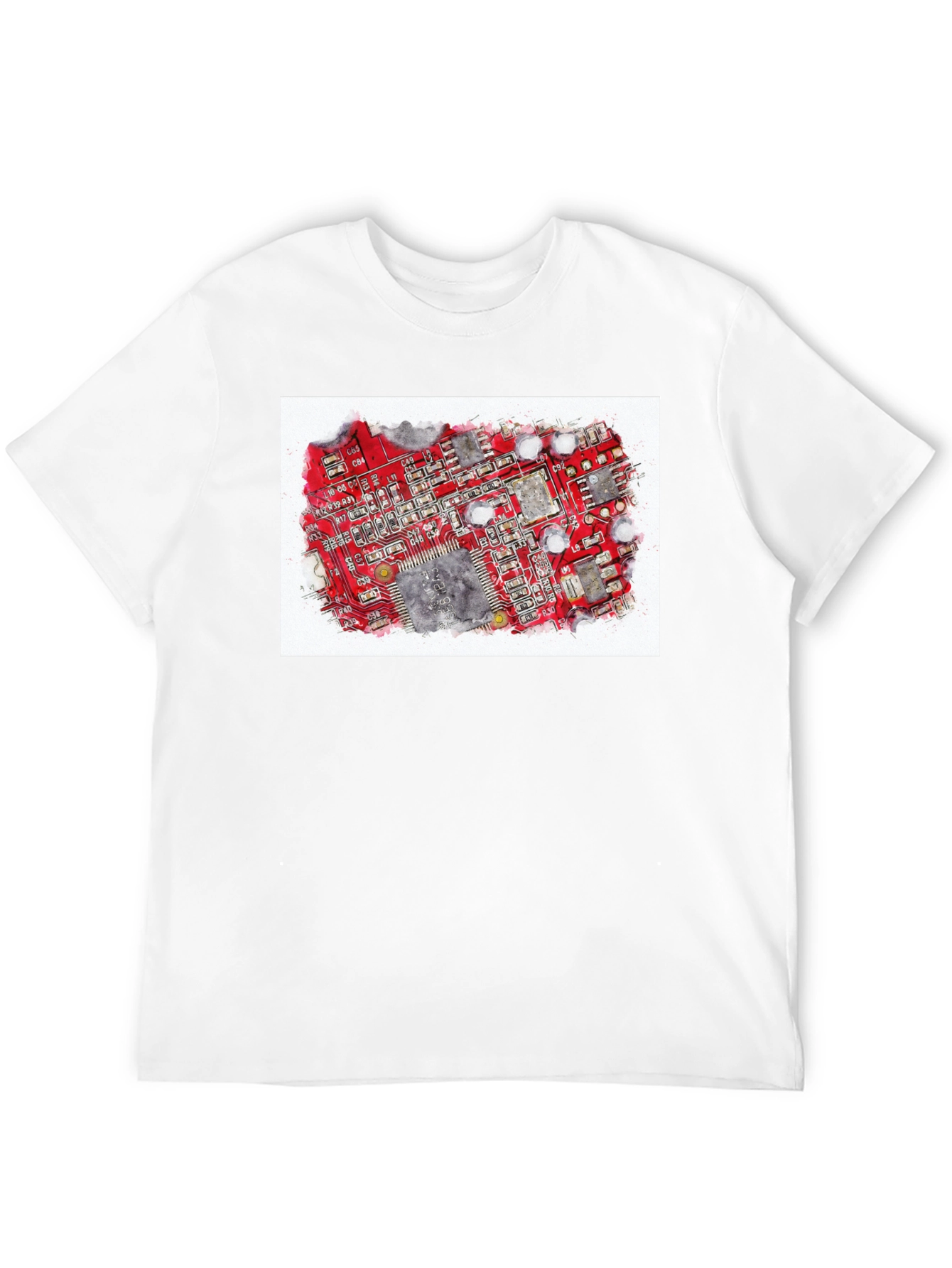 Circuit Board Graphic T-Shirt - Tech Enthusiast Tee