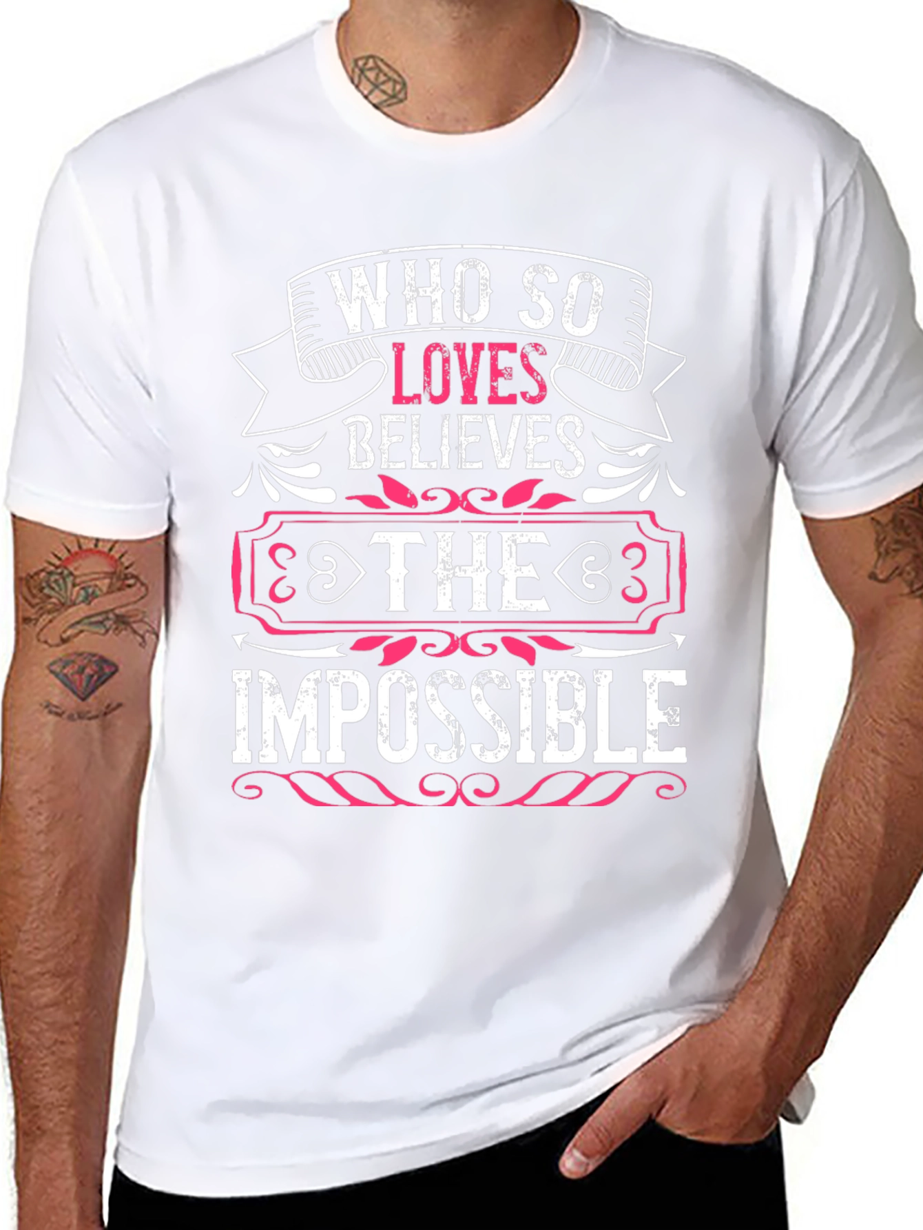 Who So Loves Believes Graphic T-Shirt
