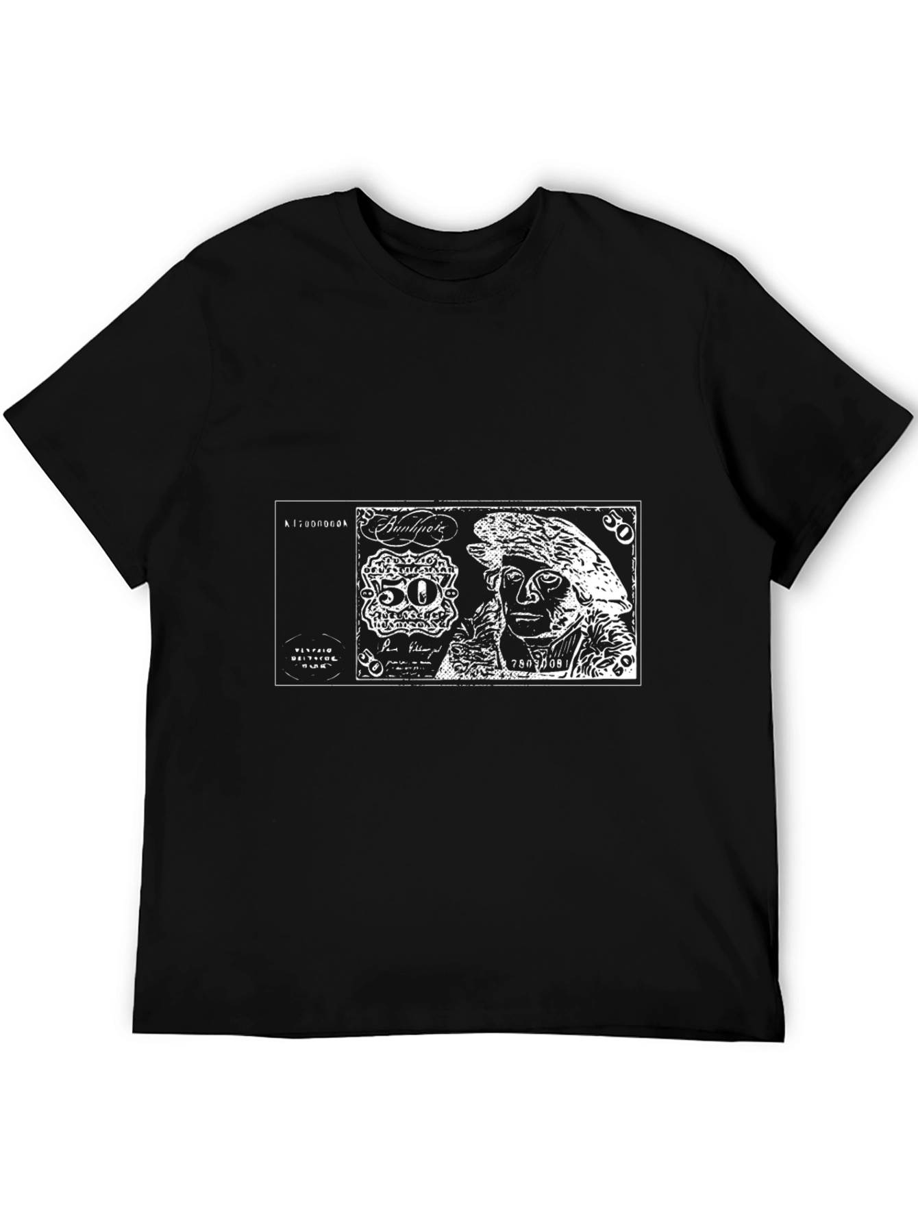 Unique Graphic Tee - Black