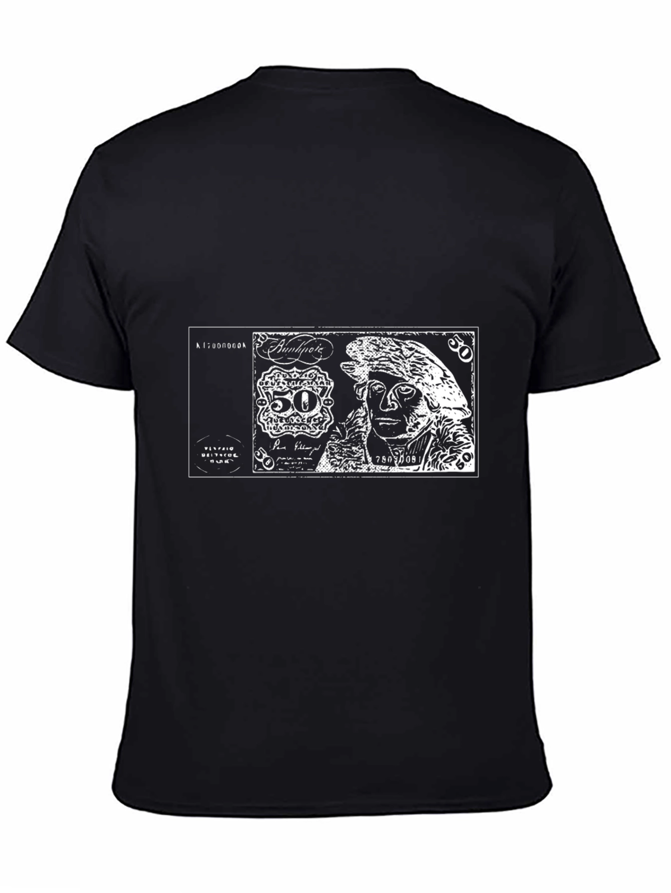 Unique Graphic Tee - Black