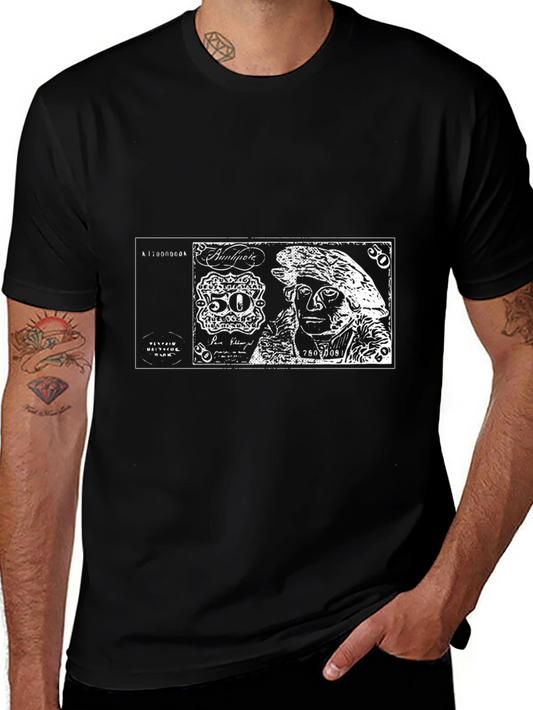 Unique Graphic Tee - Black