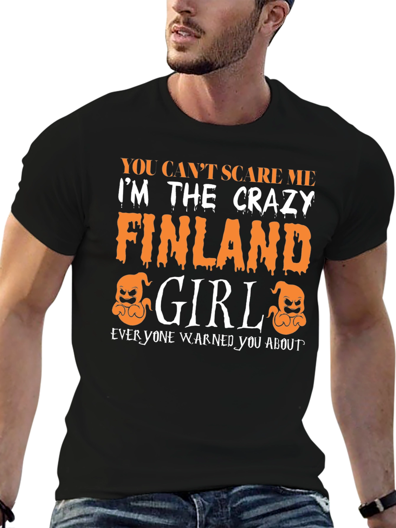 Crazy Finland Girl Halloween T-Shirt