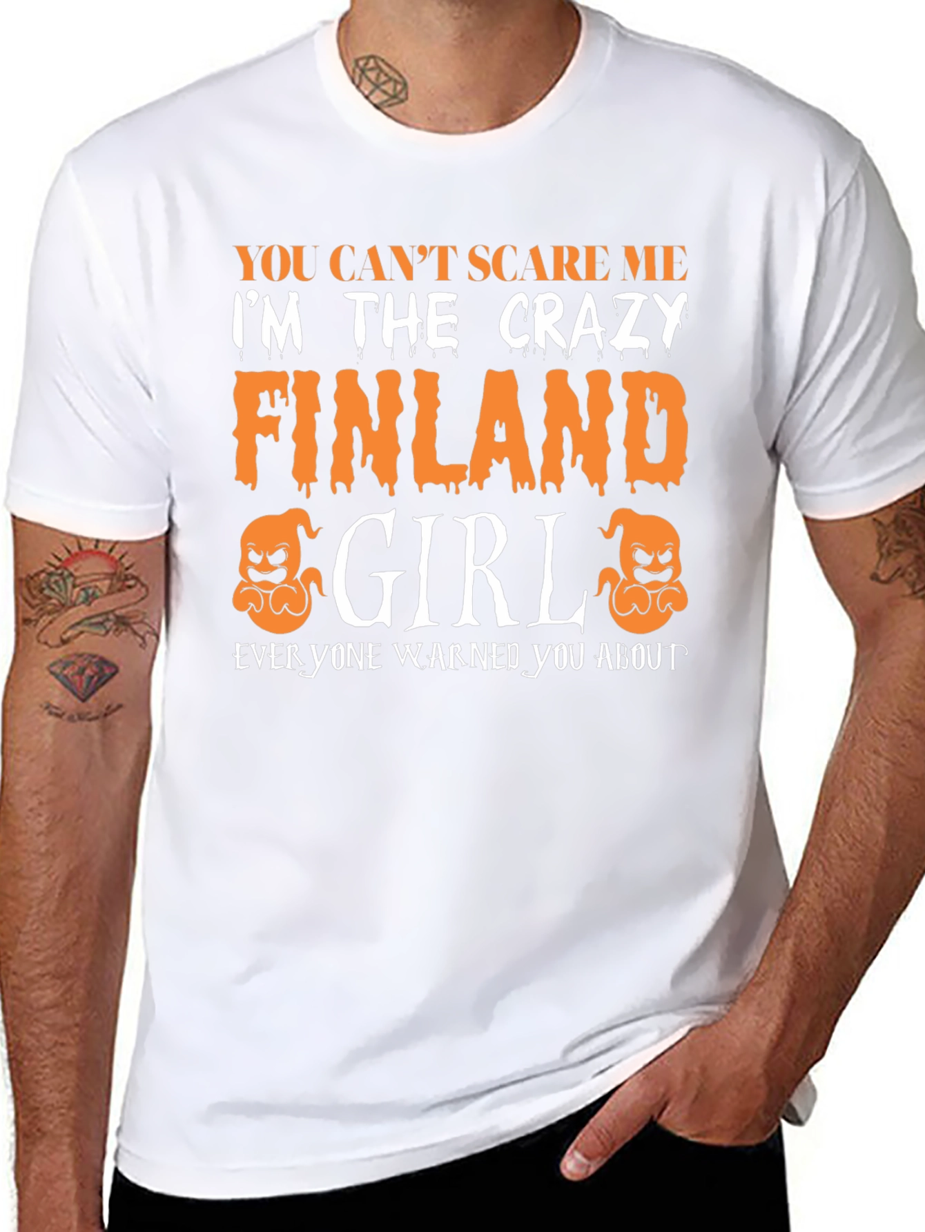 Crazy Finland Girl Halloween T-Shirt