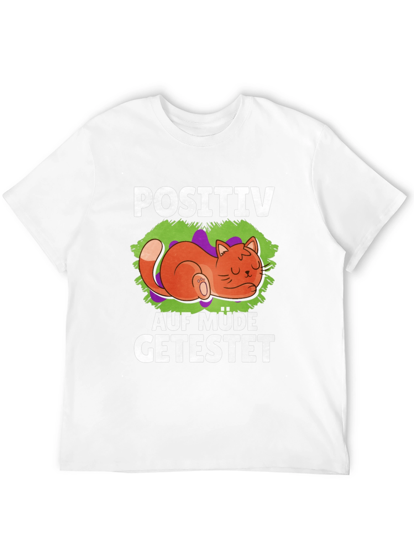 Positive Auf Müde Getestet Cat T-Shirt