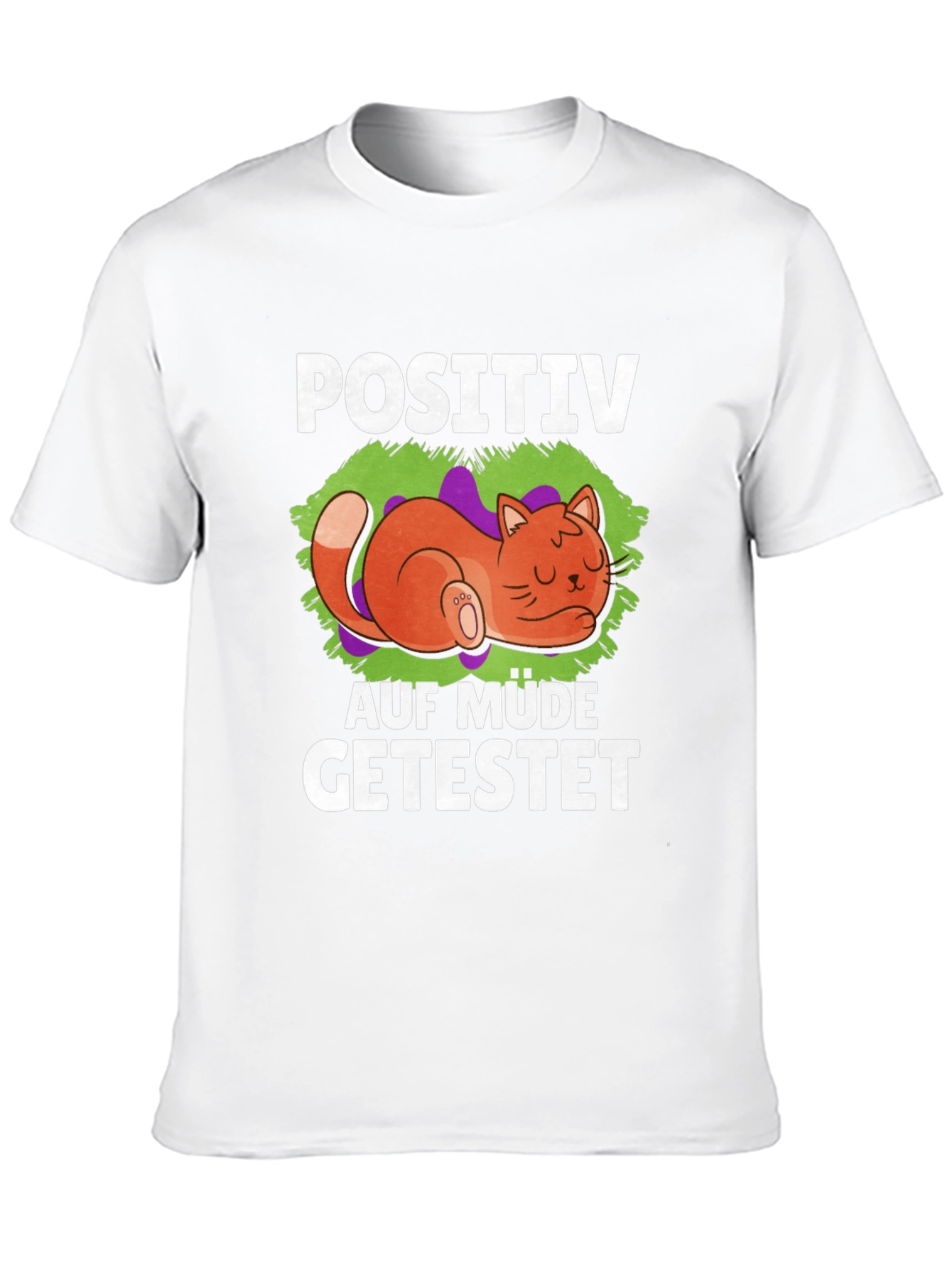 Positive Auf Müde Getestet Cat T-Shirt