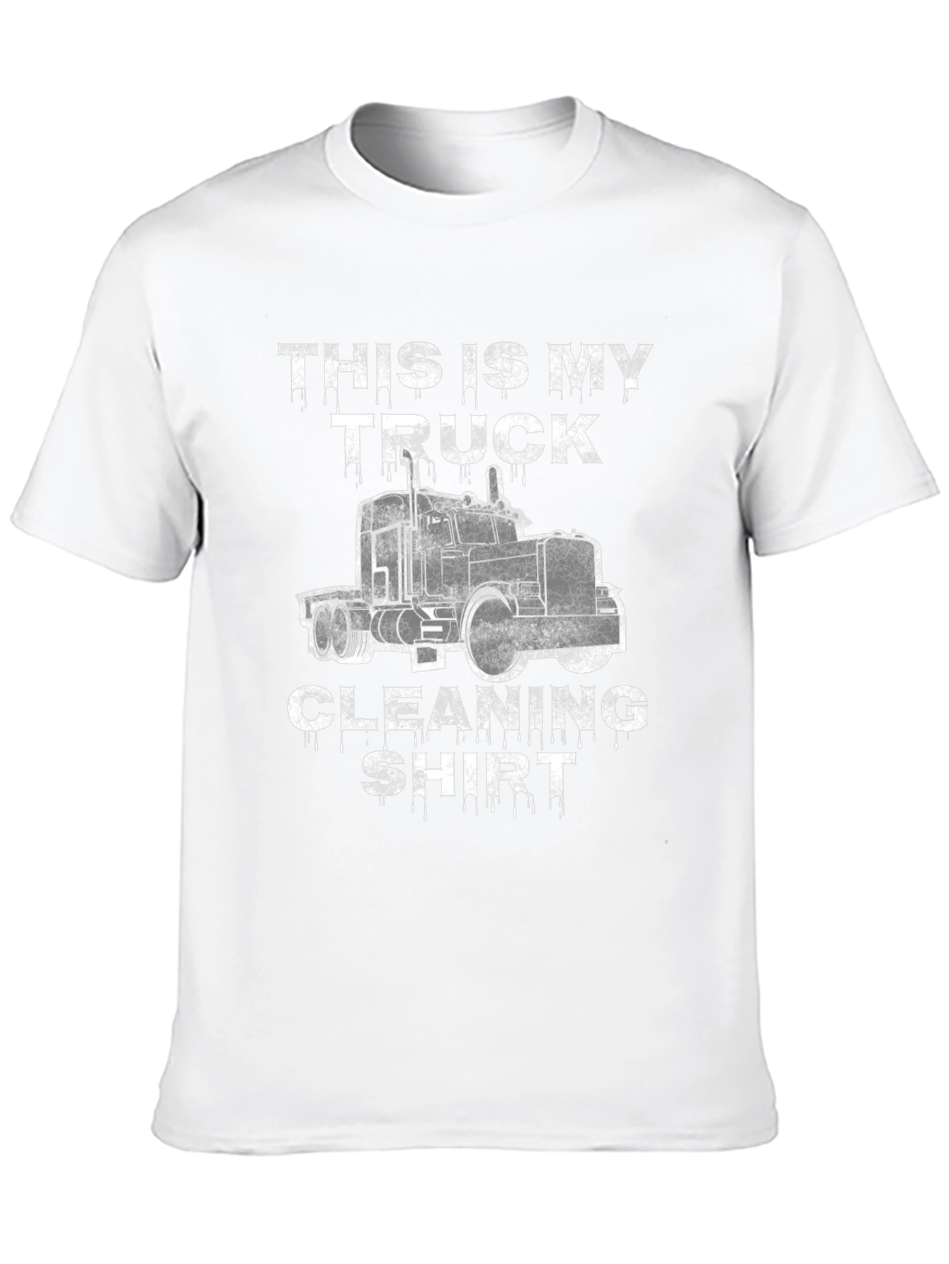 Truck Cleaning Shirt -  Mens Black Graphic Tee