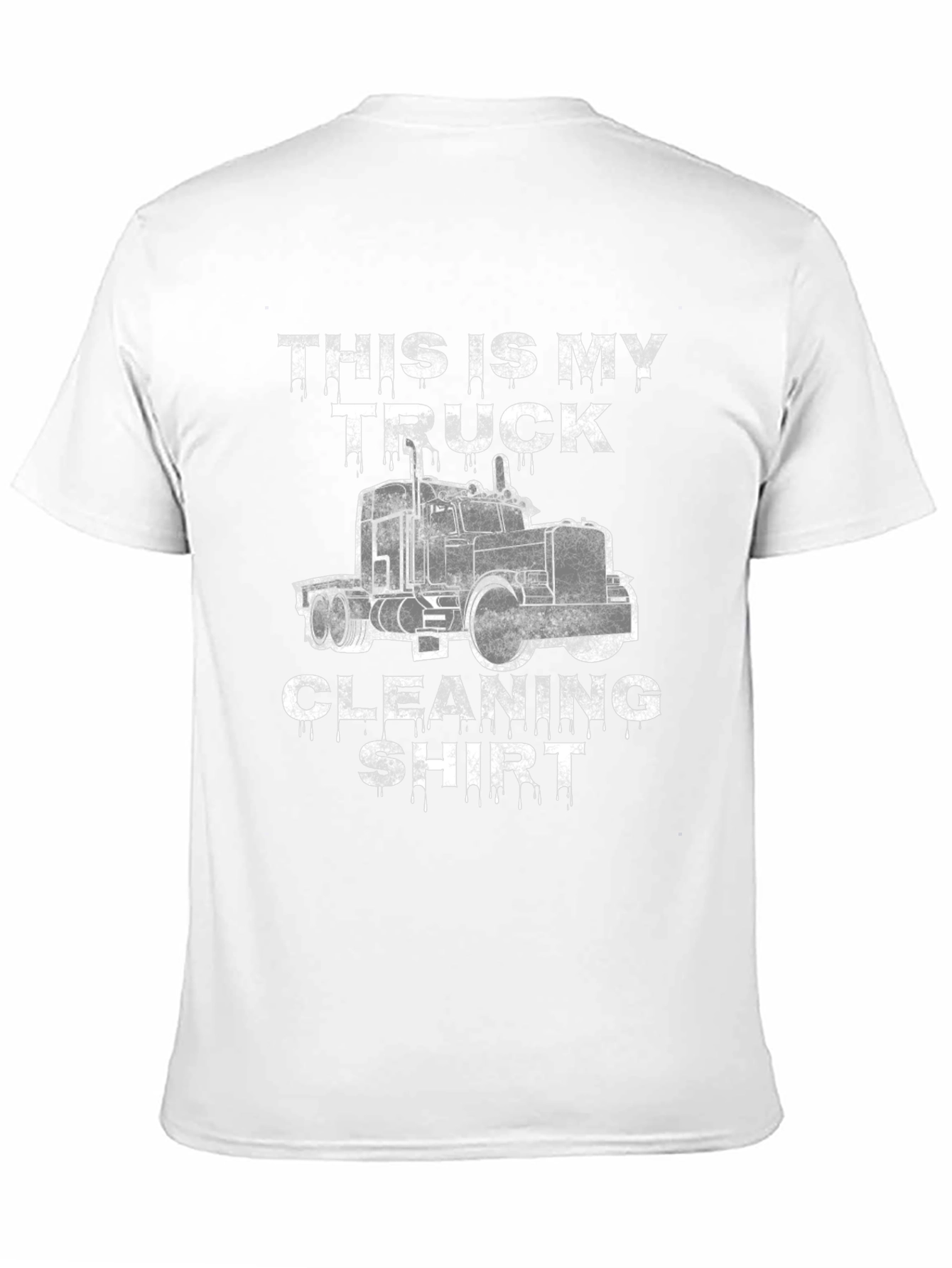 Truck Cleaning Shirt -  Mens Black Graphic Tee