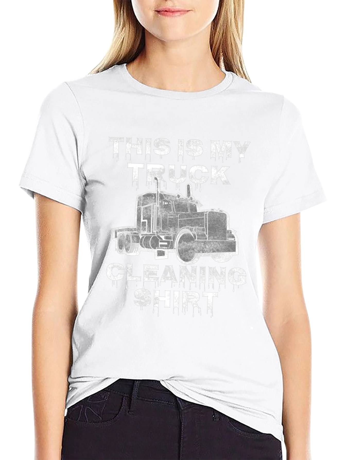 Truck Cleaning Shirt -  Mens Black Graphic Tee