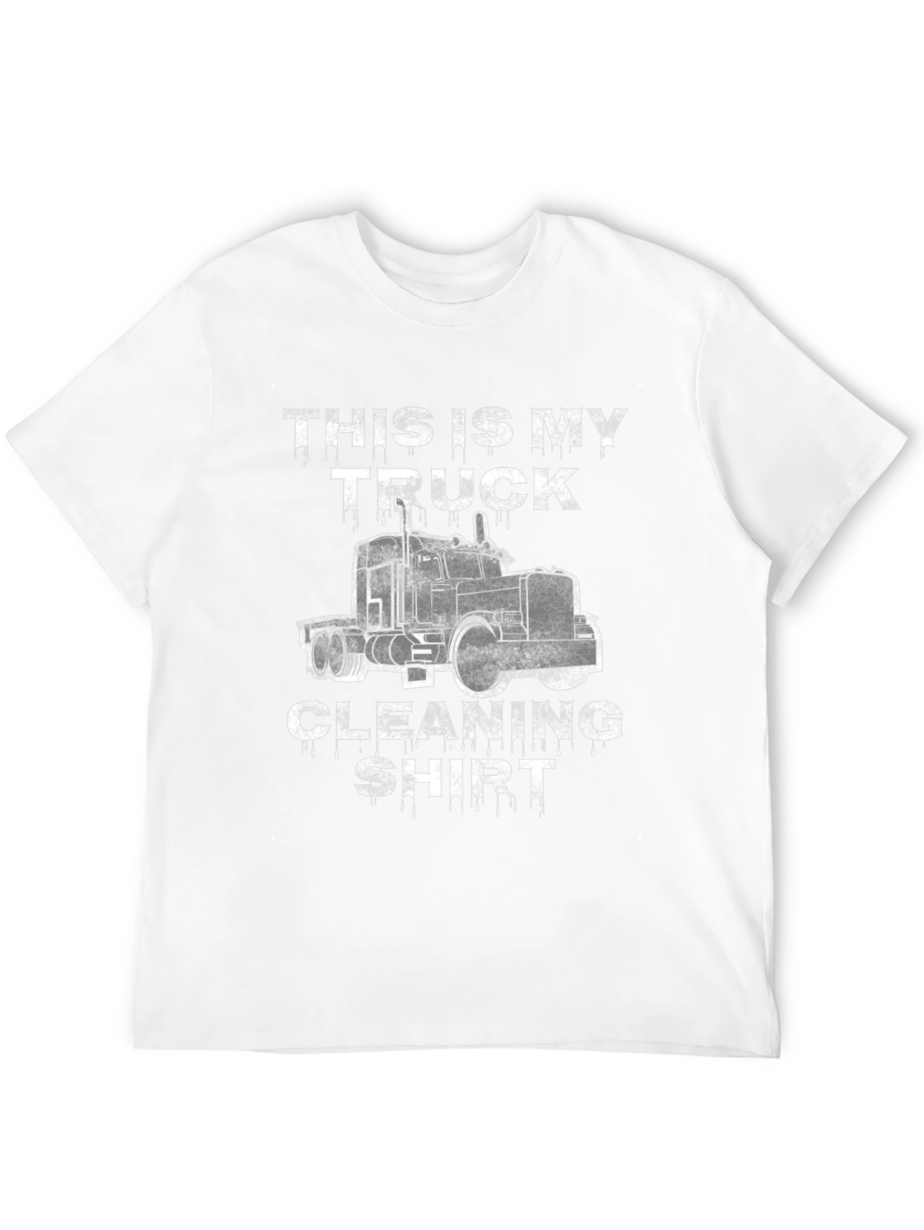 Truck Cleaning Shirt -  Mens Black Graphic Tee