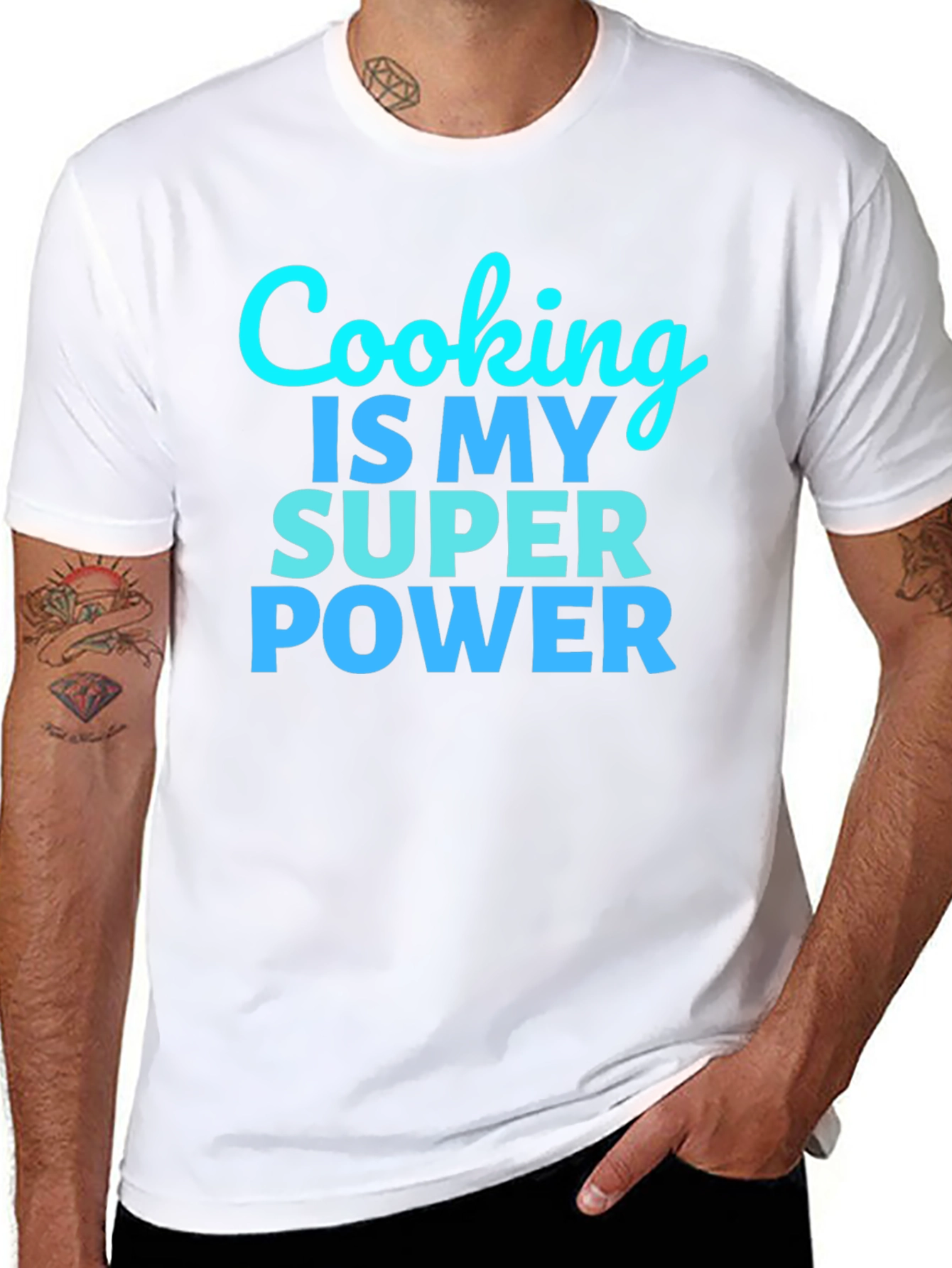 Cooking is my Super Power Black T-Shirt