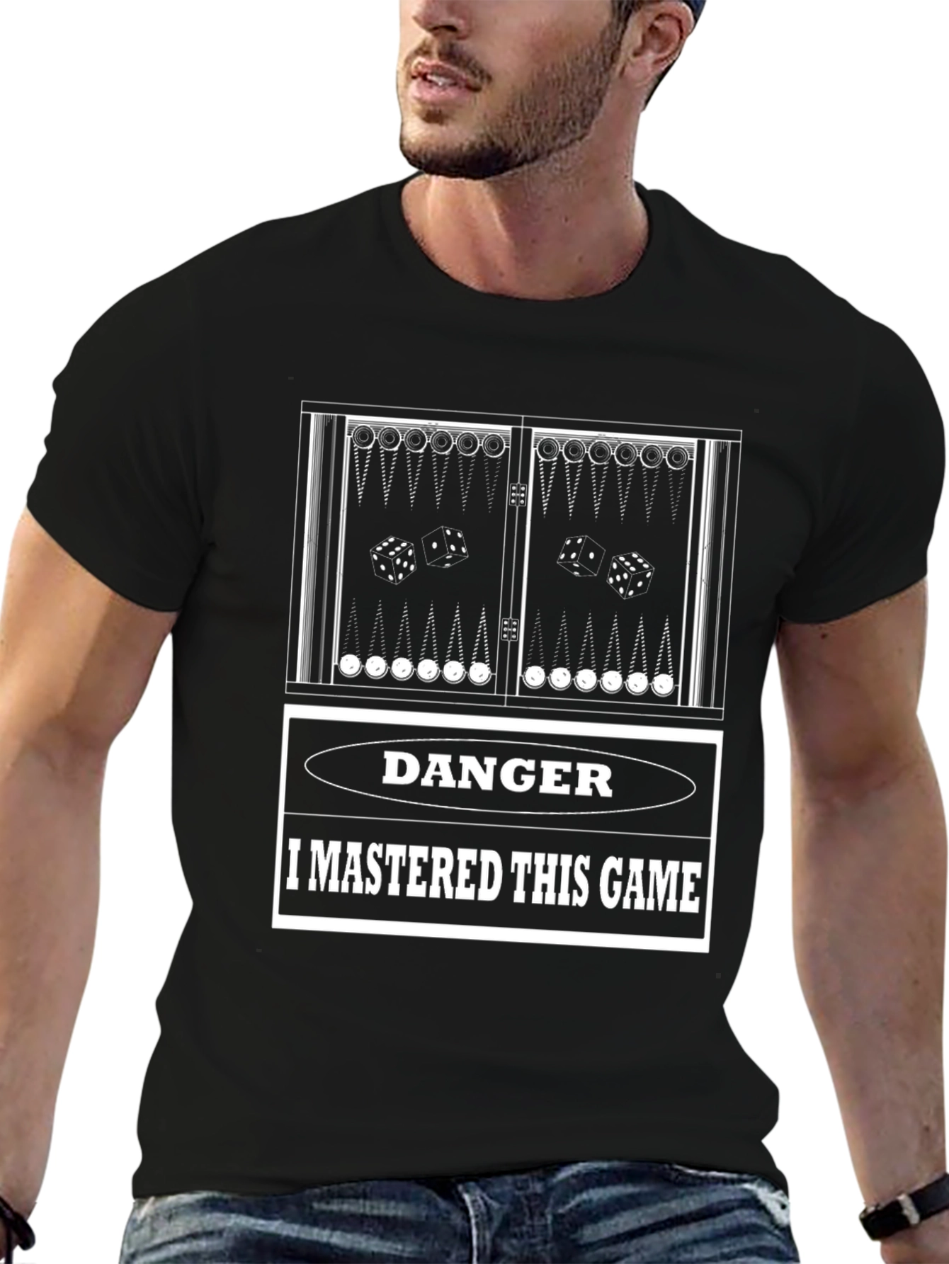 Danger: I Mastered This Game Backgammon T-Shirt
