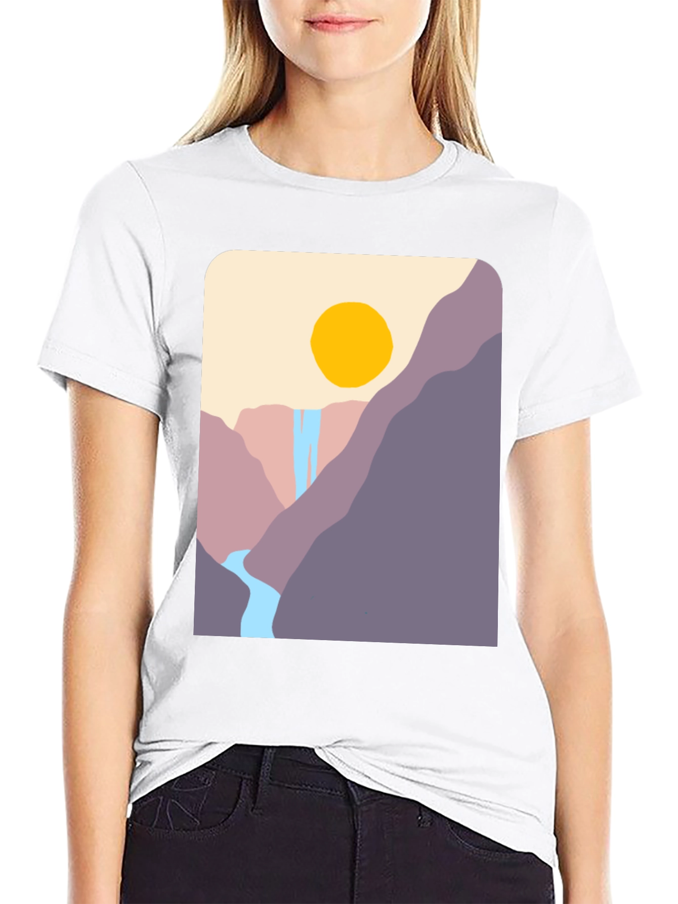 Mountain Vista Graphic Tee - Black