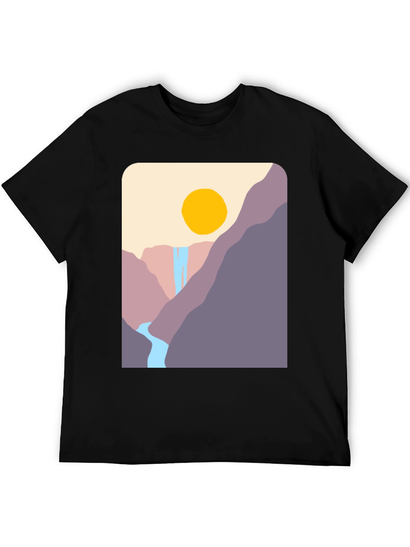 Mountain Vista Graphic Tee - Black