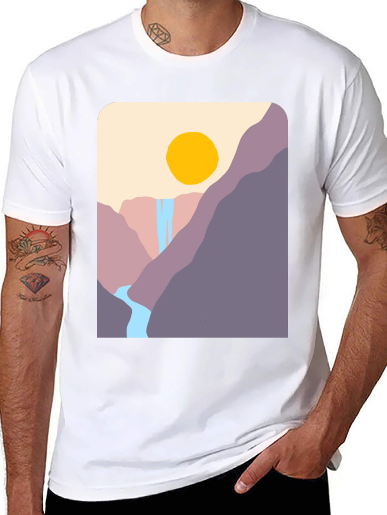 Mountain Vista Graphic Tee - Black