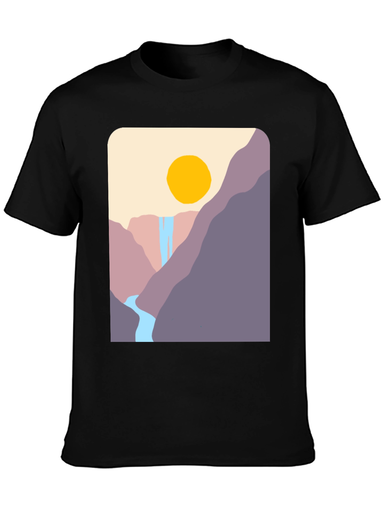 Mountain Vista Graphic Tee - Black