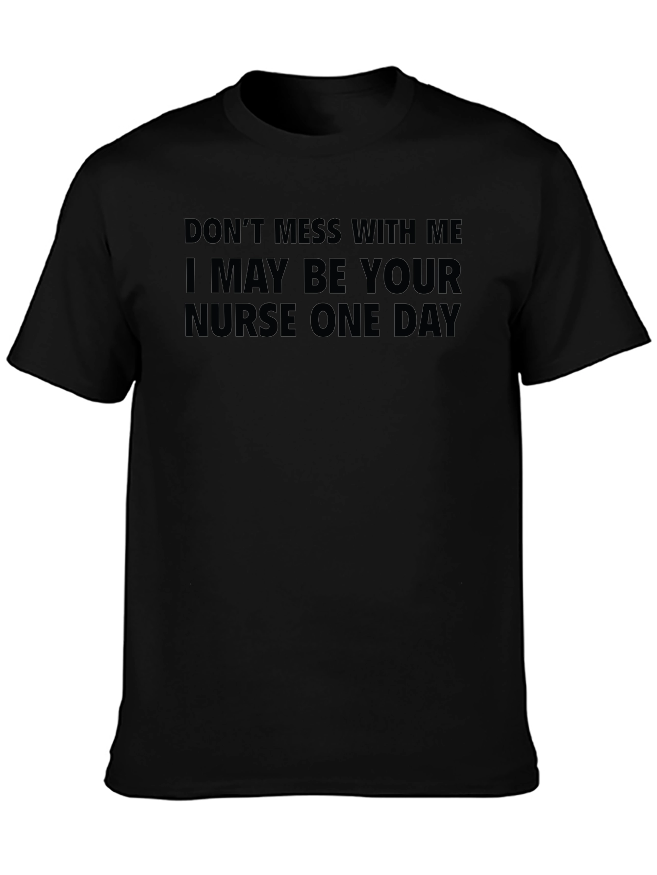 Nurse One Day Graphic T-Shirt - Black