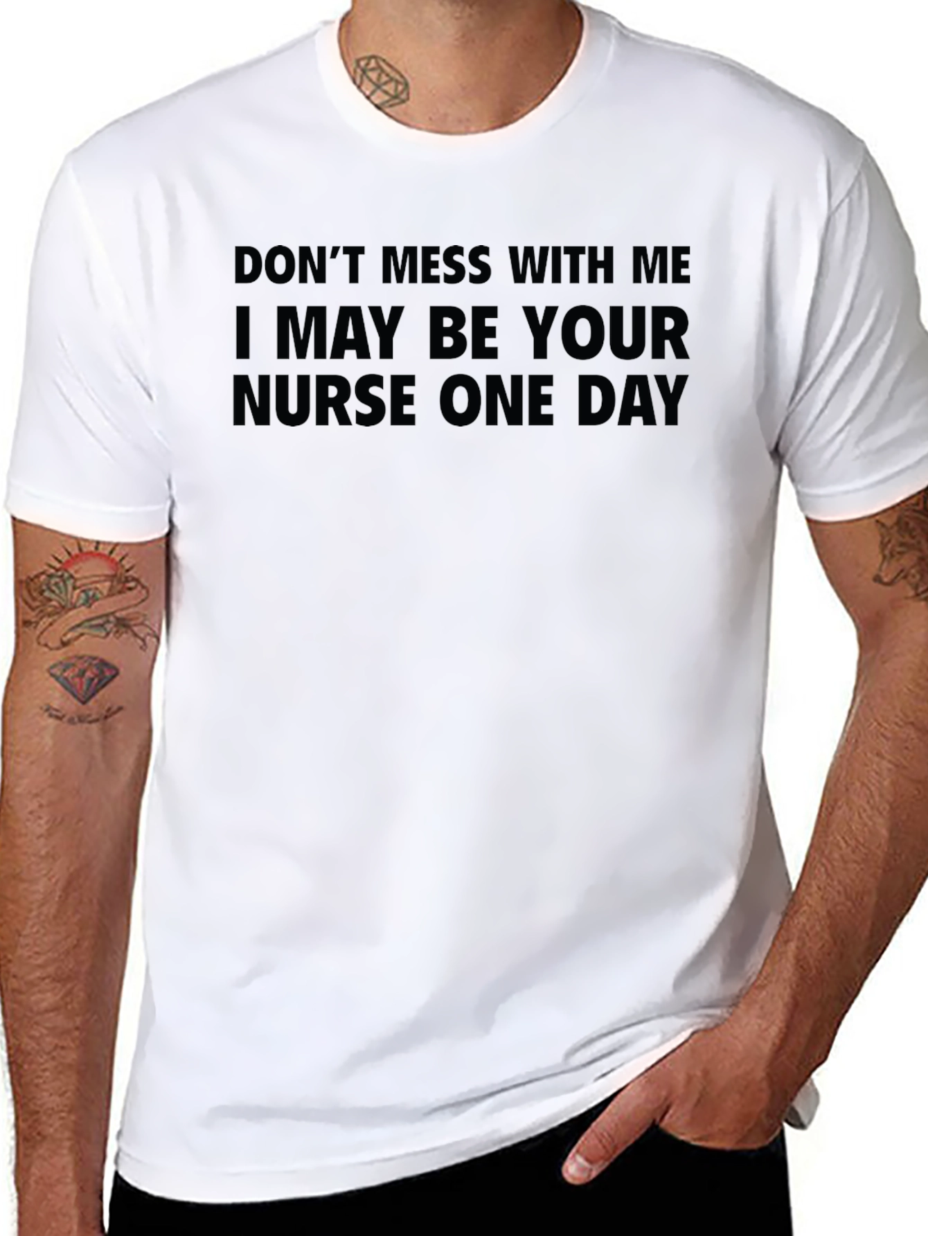 Nurse One Day Graphic T-Shirt - Black