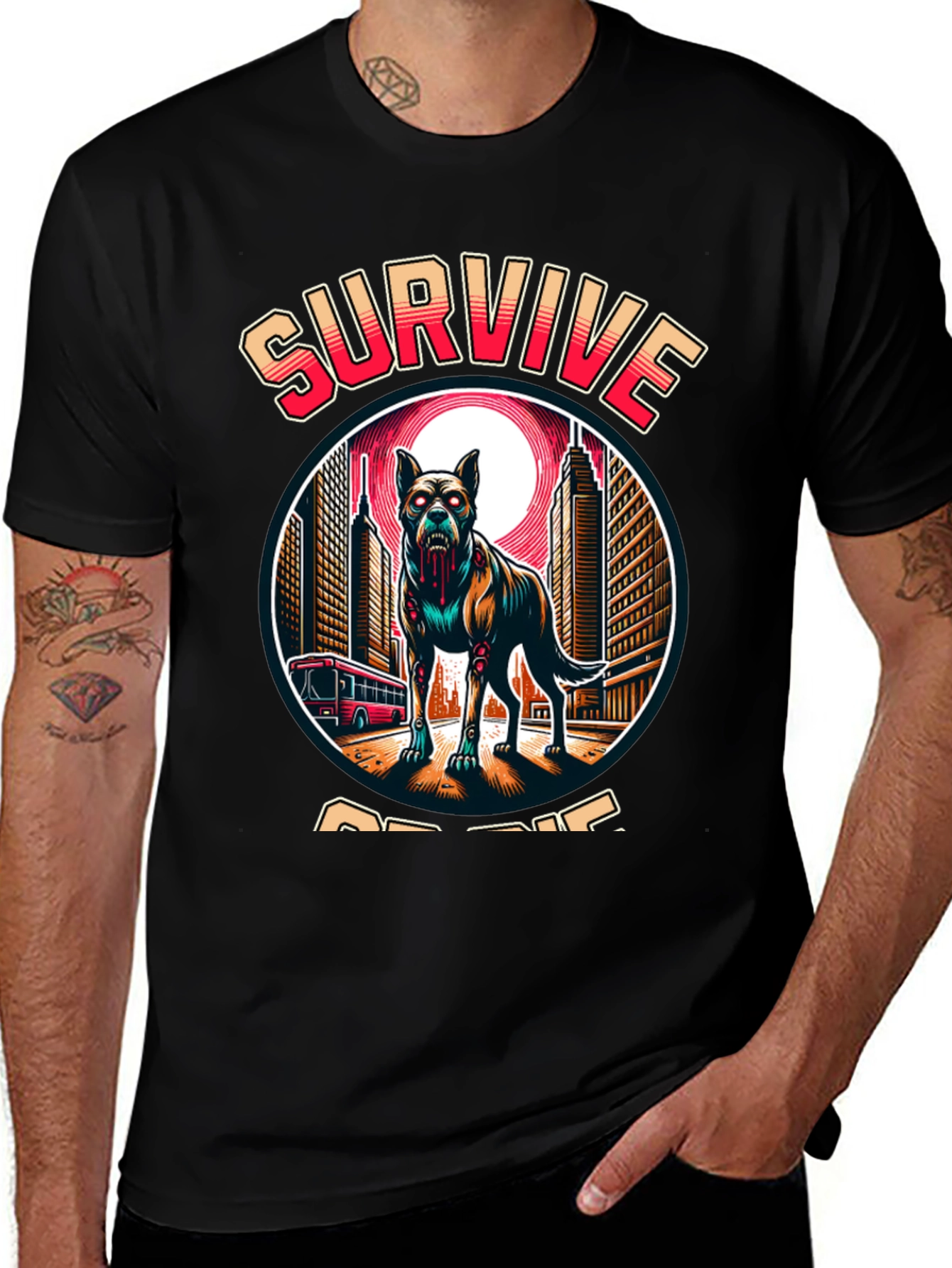 Survive Zombie Dog T-Shirt