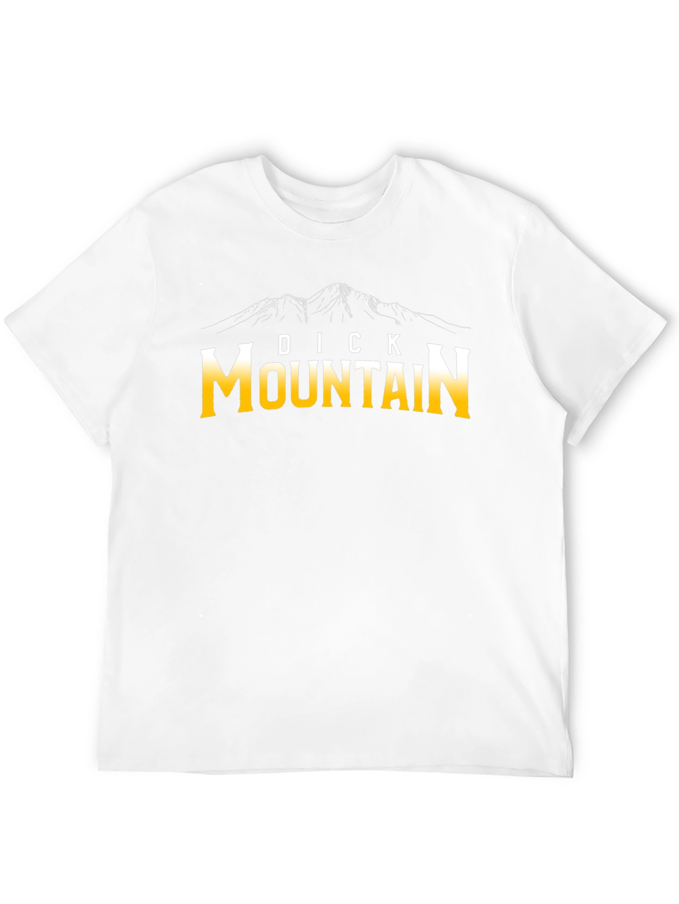 Dick Mountain Graphic Tee - Black Novelty T-Shirt