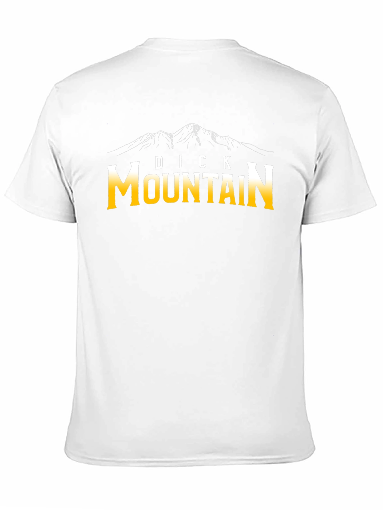 Dick Mountain Graphic Tee - Black Novelty T-Shirt