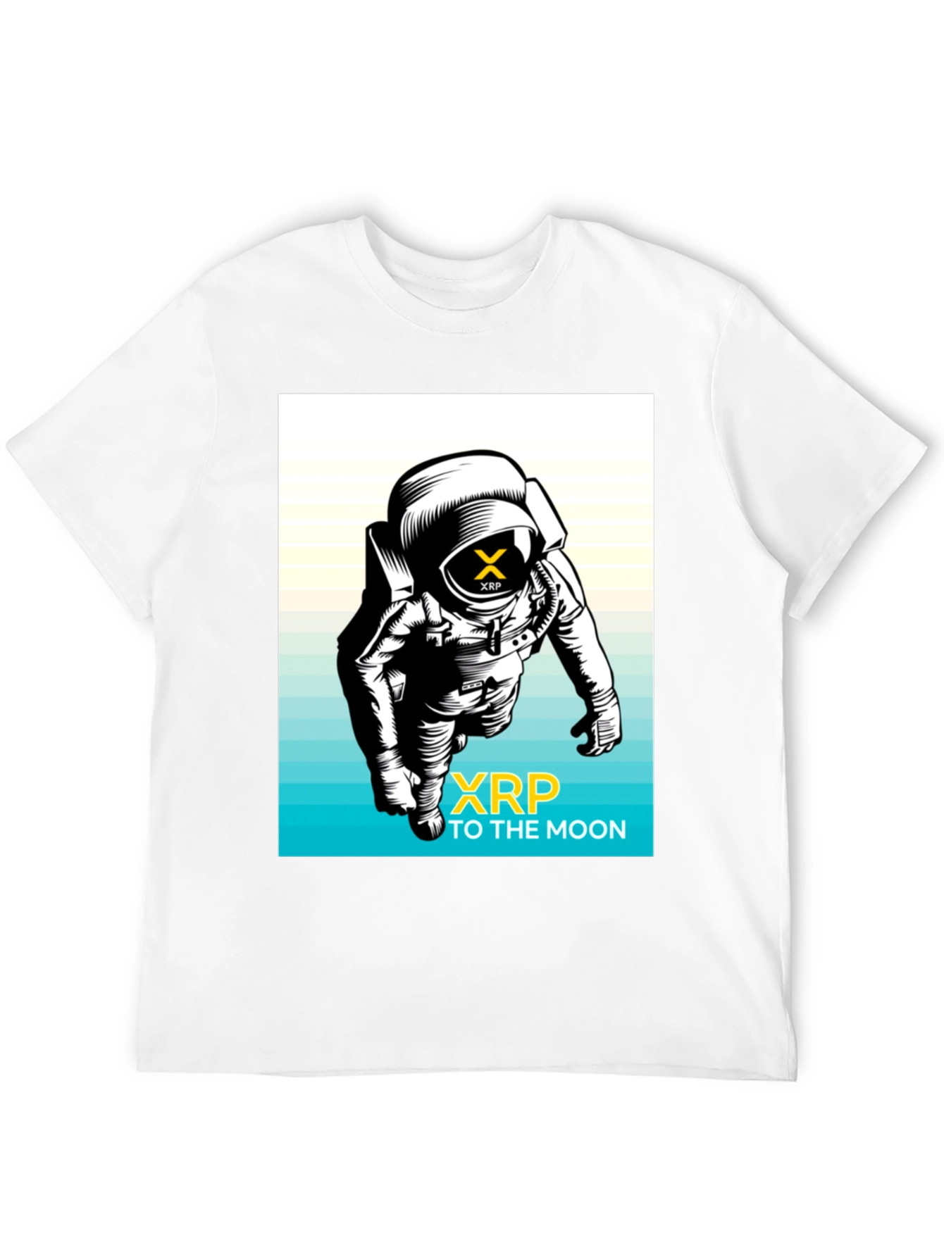 XRP to the Moon Black T-Shirt