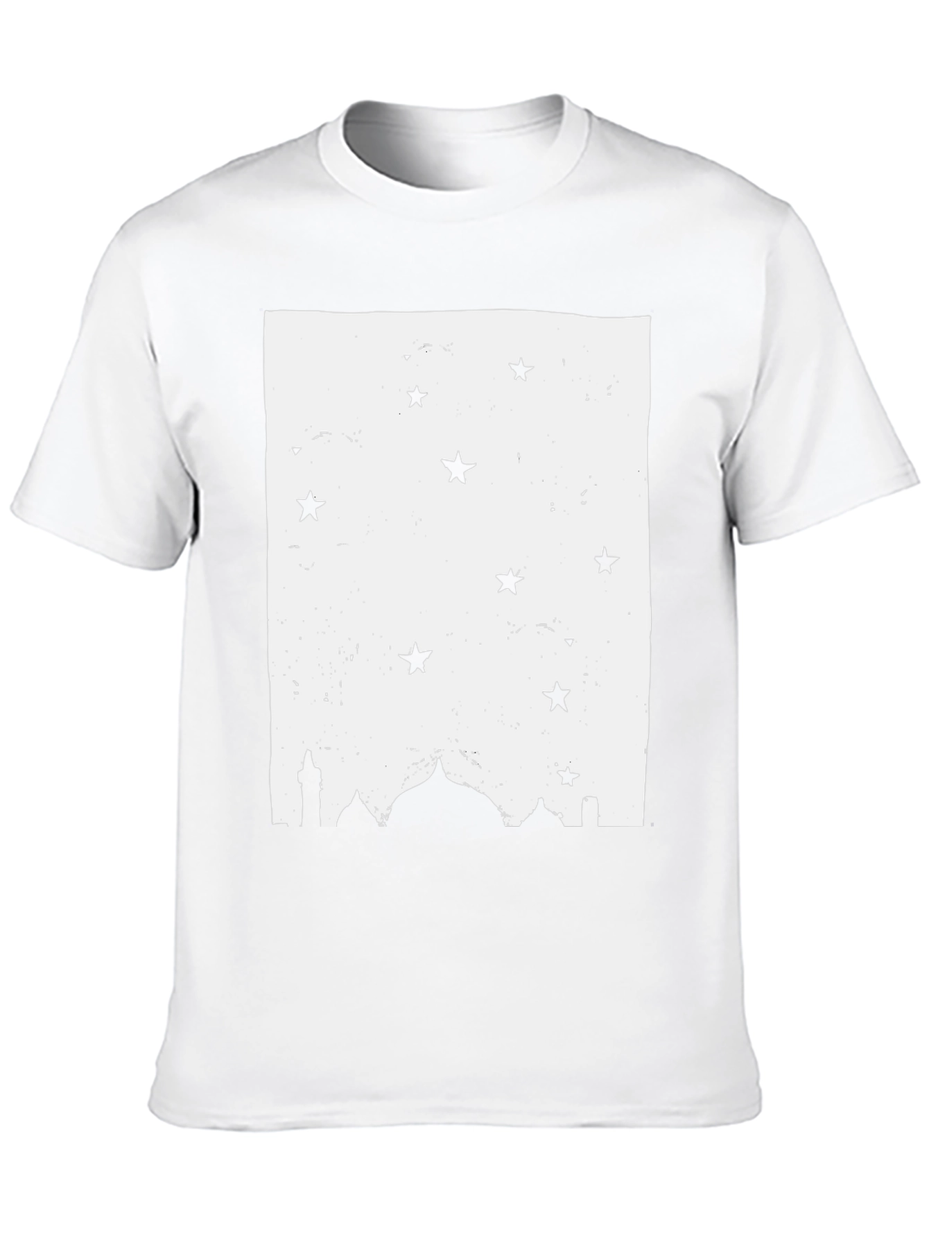 Mosque Starry Night Black T-Shirt