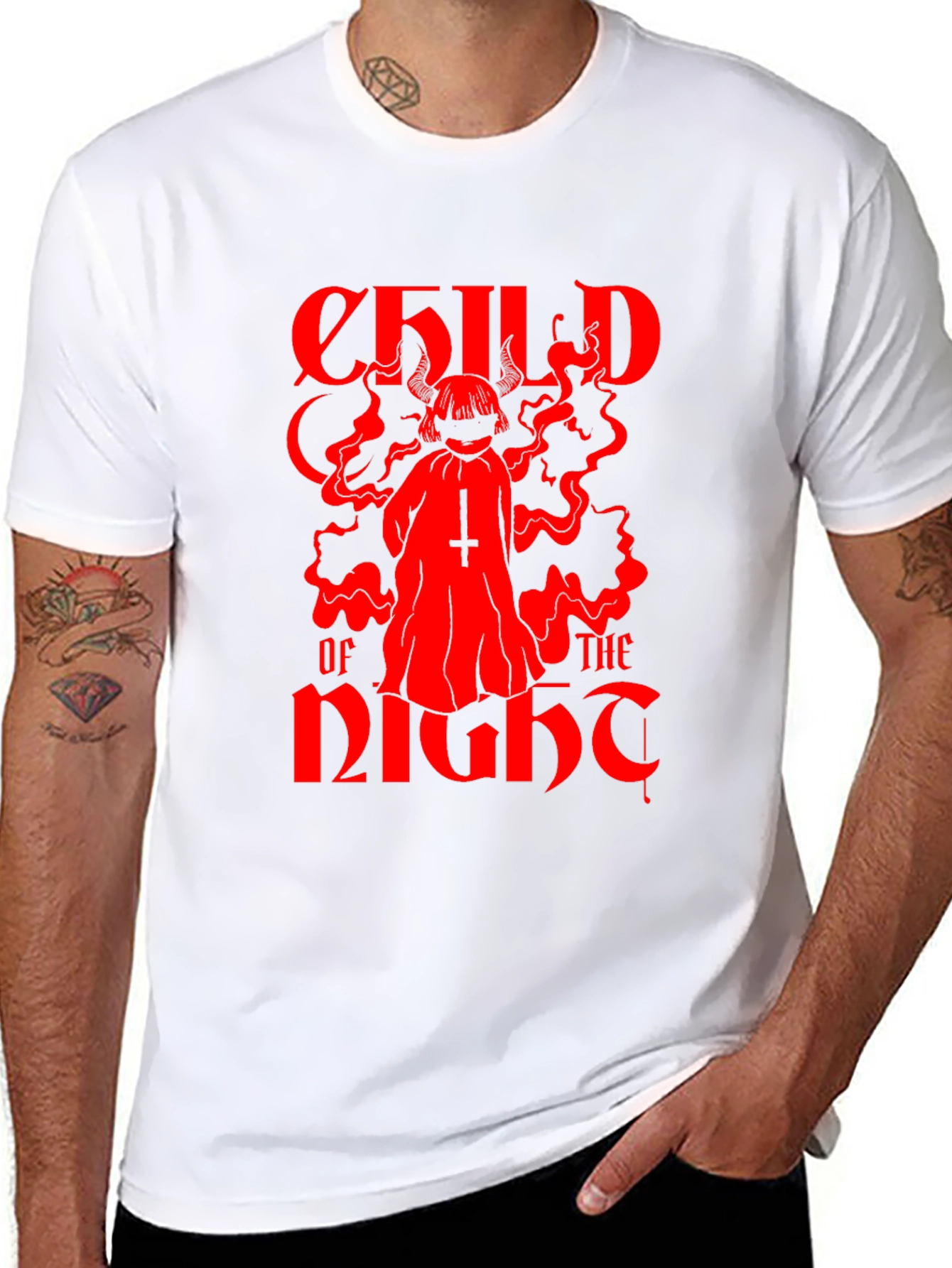 Child of the Night Graphic Tee - Black