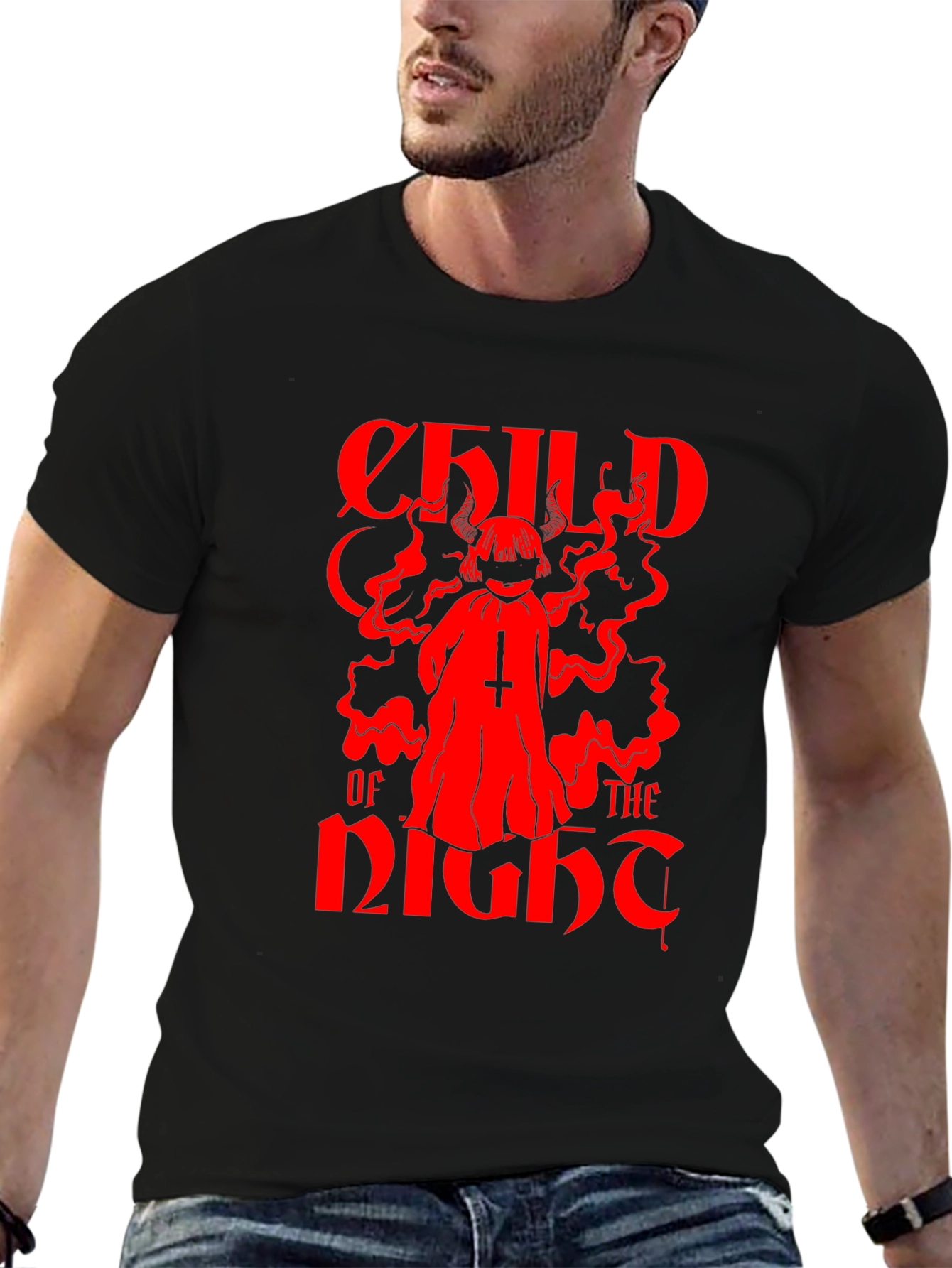Child of the Night Graphic Tee - Black