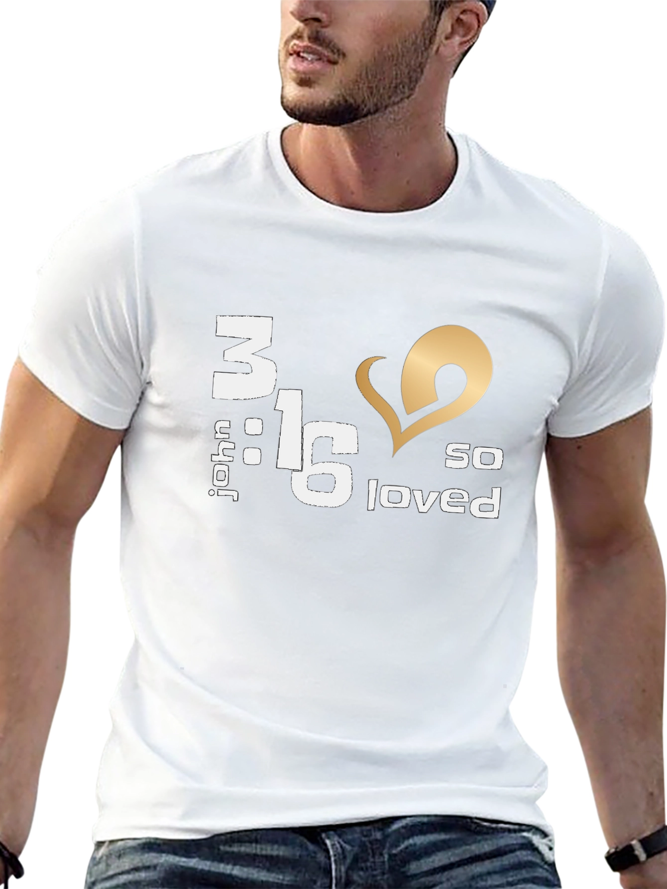 John 3:16 So Loved Graphic Tee