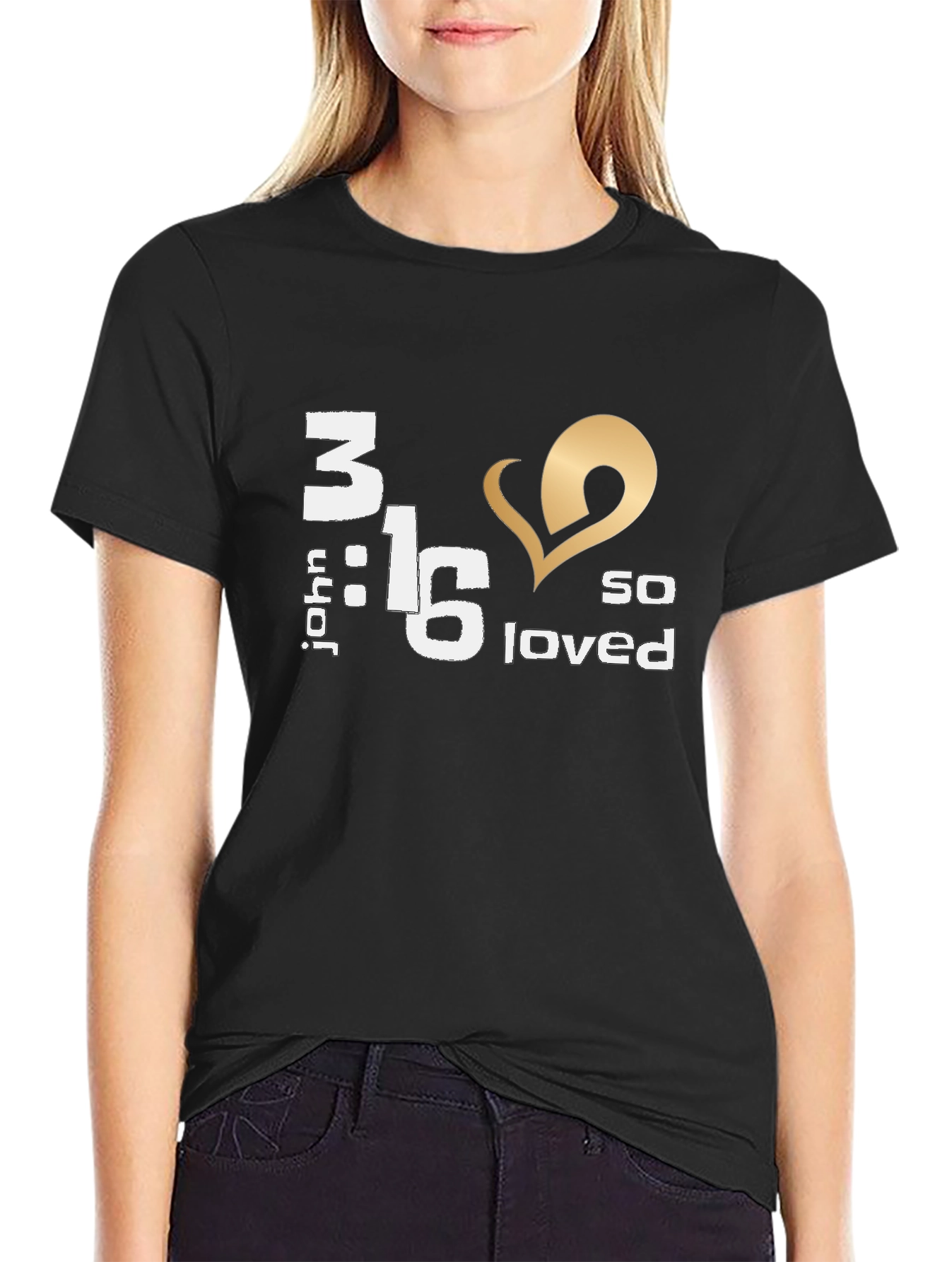 John 3:16 So Loved Graphic Tee