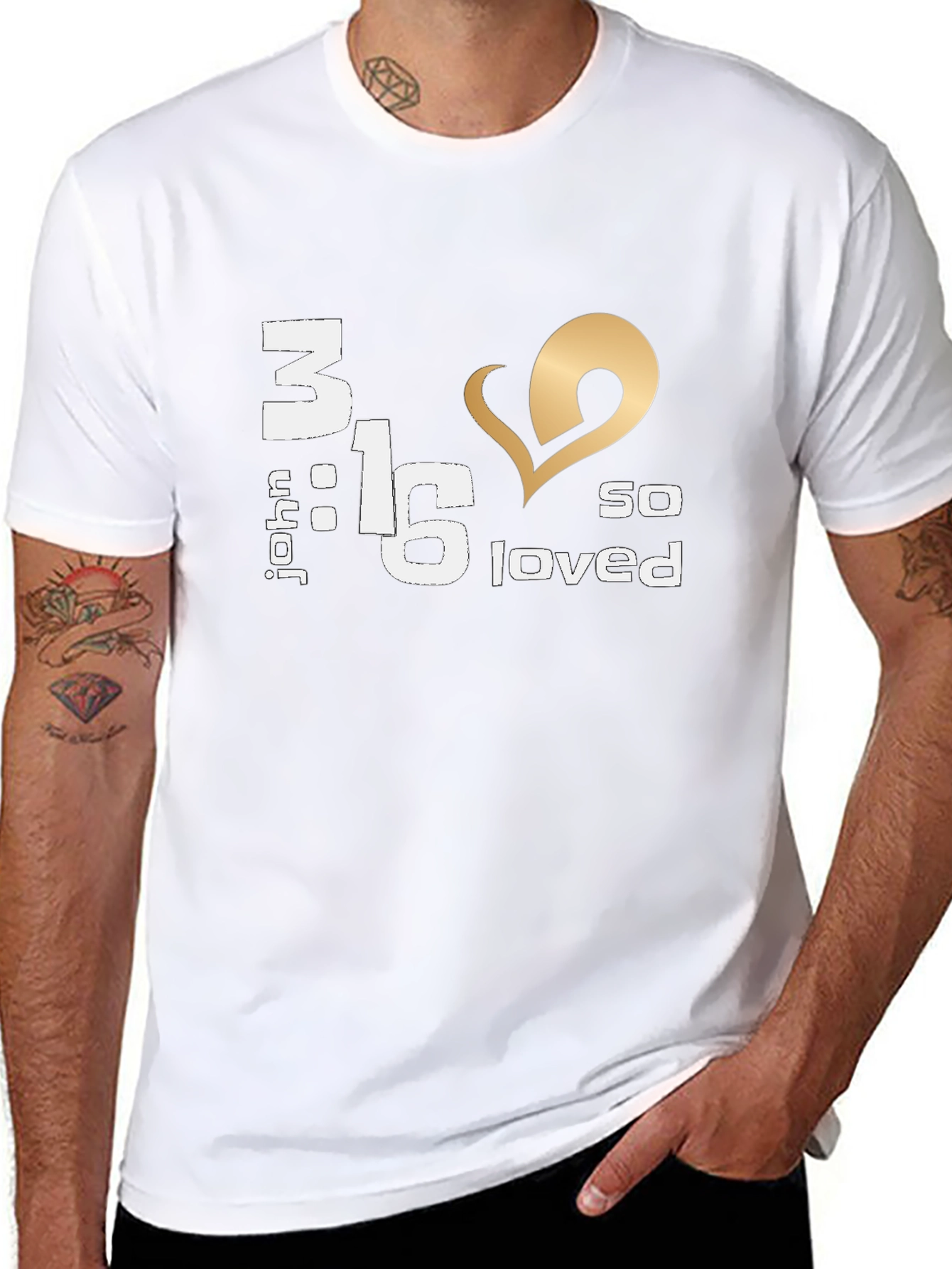 John 3:16 So Loved Graphic Tee