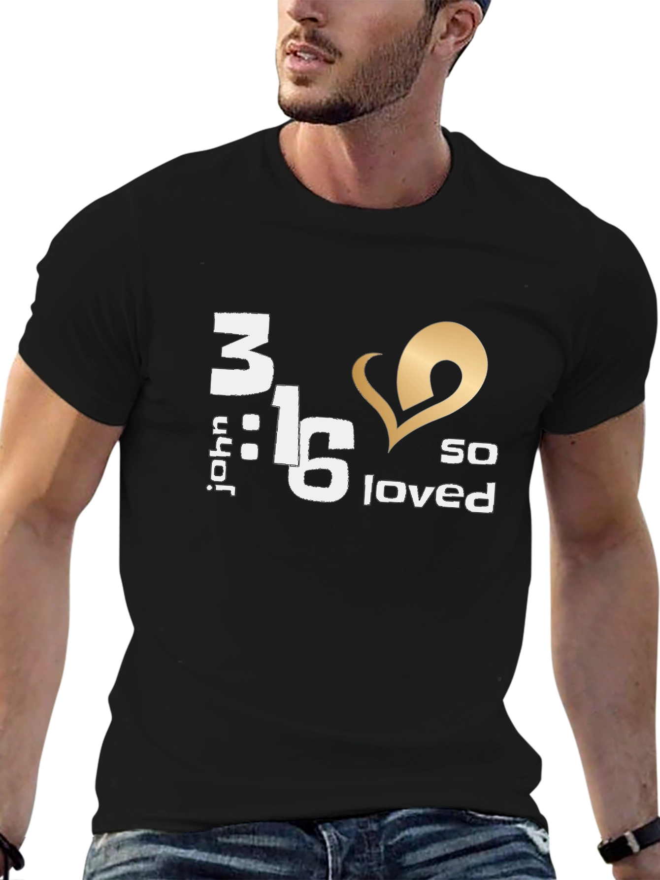 John 3:16 So Loved Graphic Tee
