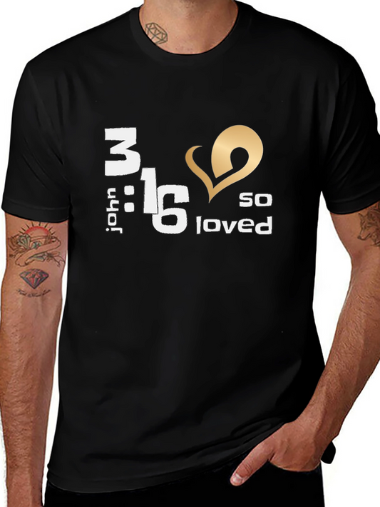 John 3:16 So Loved Graphic Tee