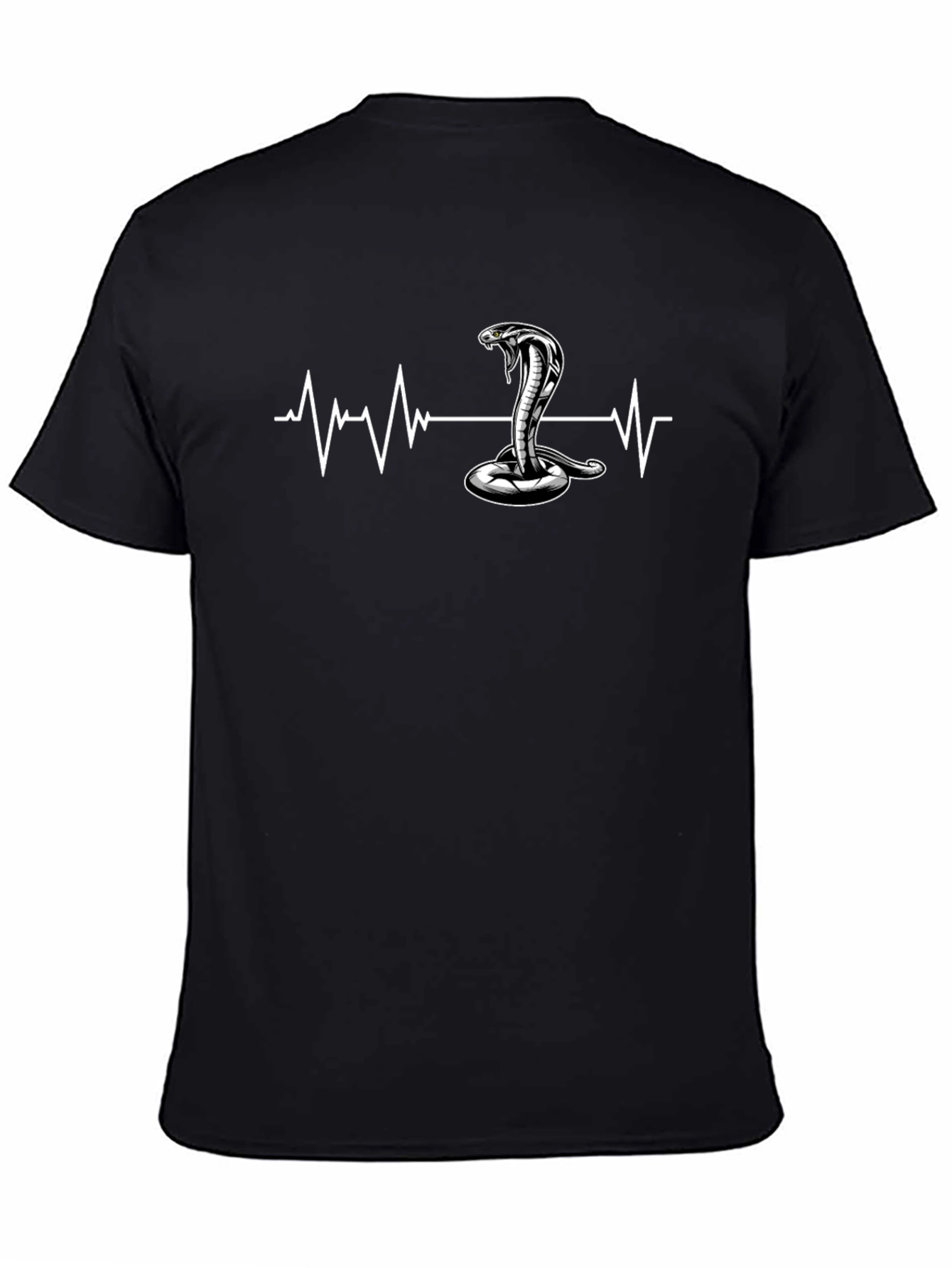 Cobra Heartbeat Graphic T-Shirt - Black