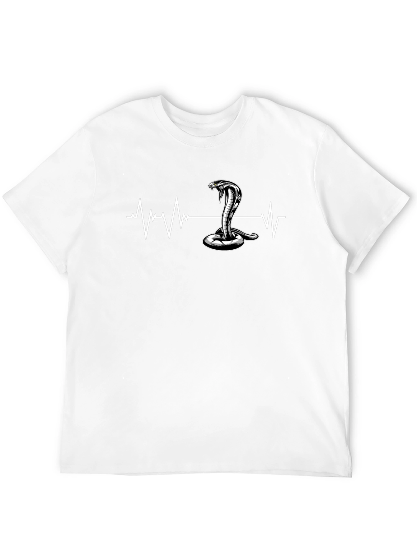 Cobra Heartbeat Graphic T-Shirt - Black