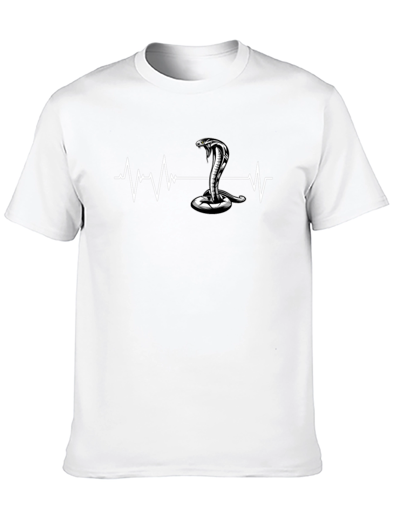 Cobra Heartbeat Graphic T-Shirt - Black