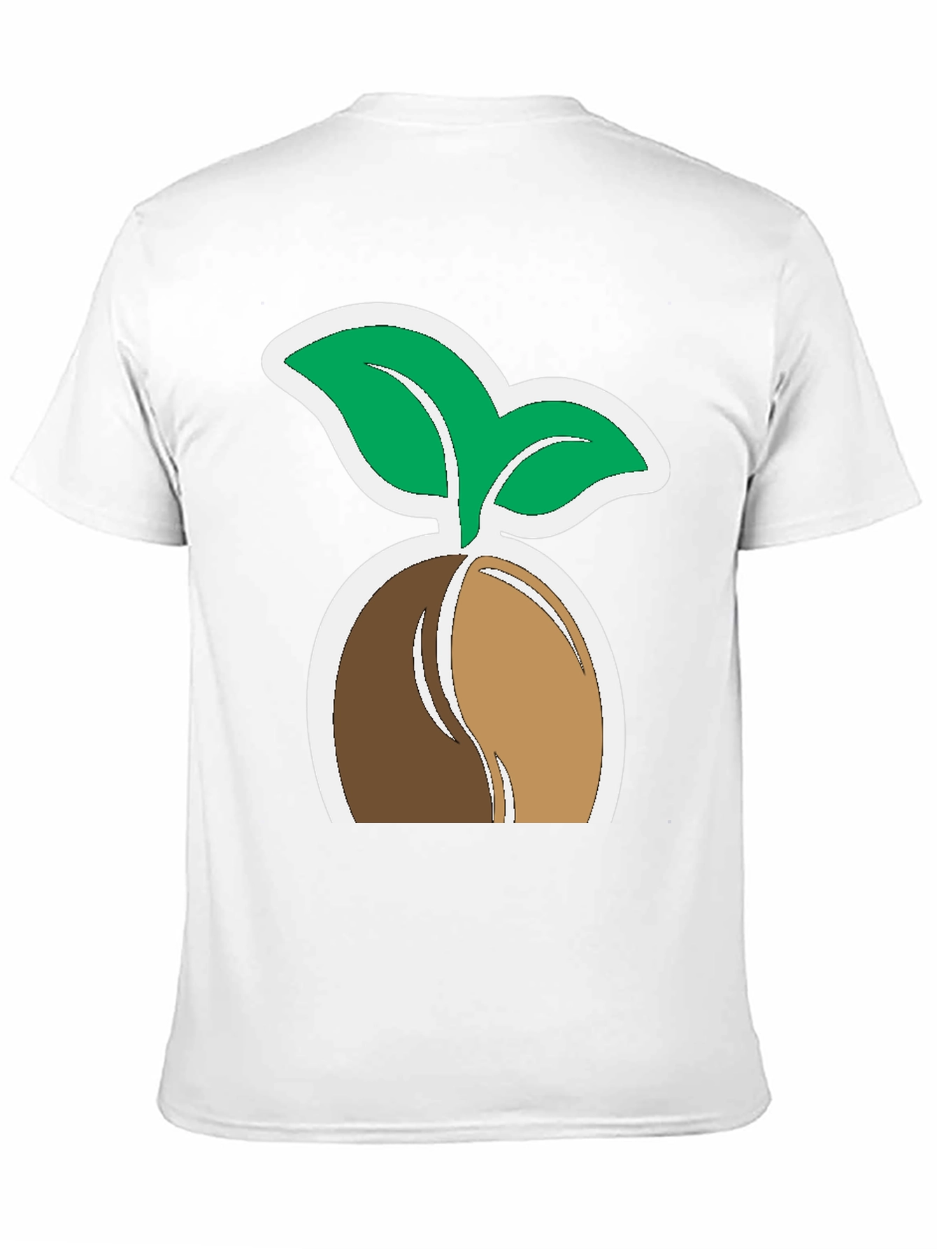 Plant Seedling Graphic Tee - Black Cotton Comfort