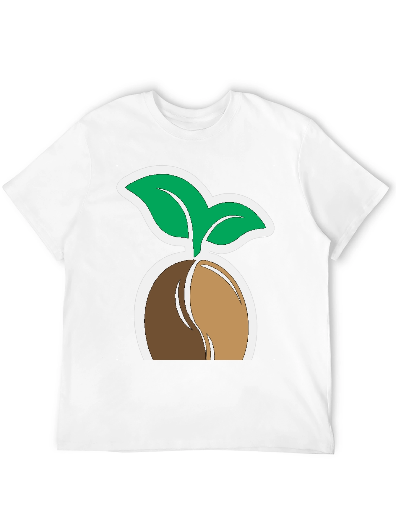 Plant Seedling Graphic Tee - Black Cotton Comfort