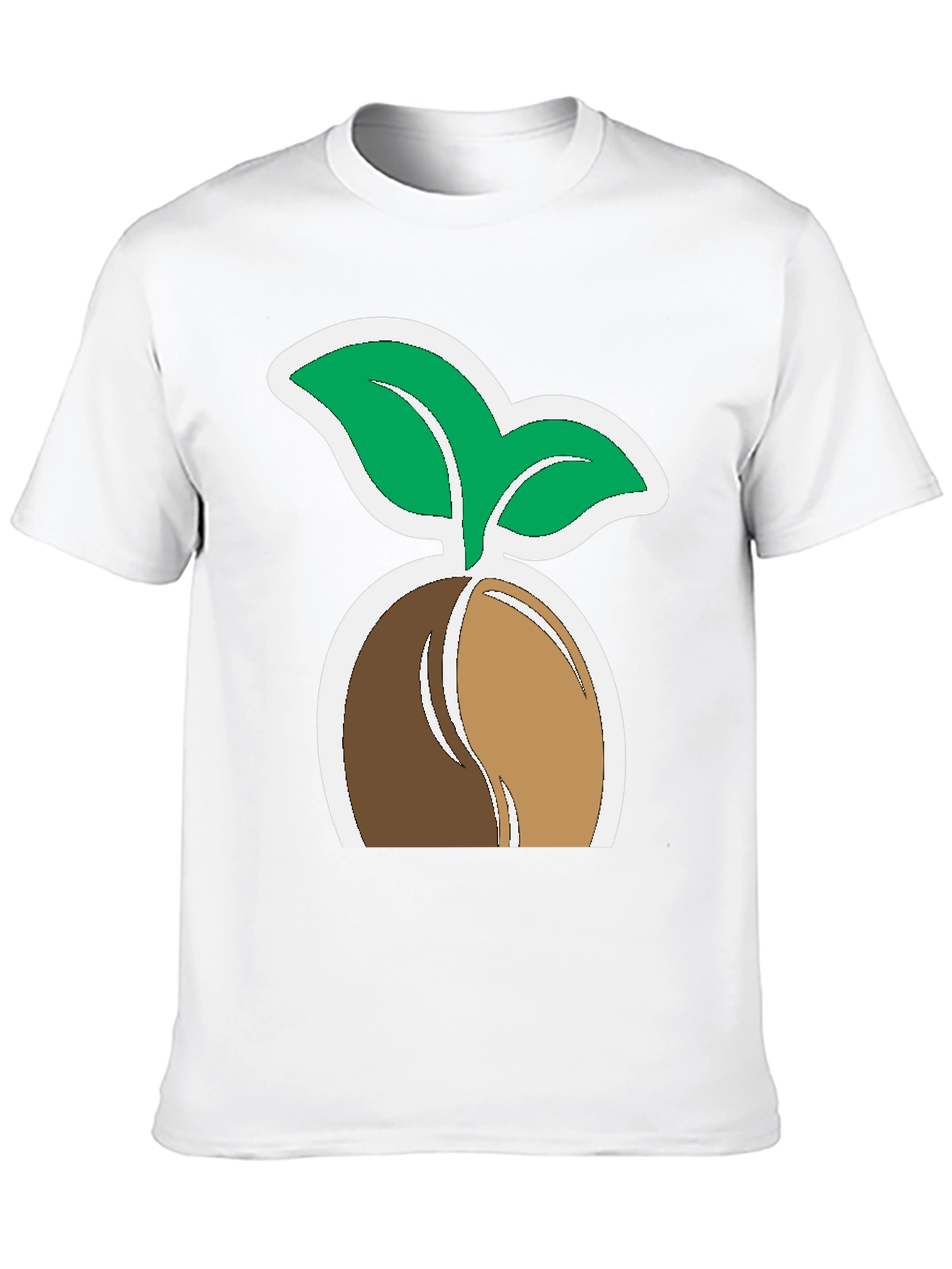 Plant Seedling Graphic Tee - Black Cotton Comfort