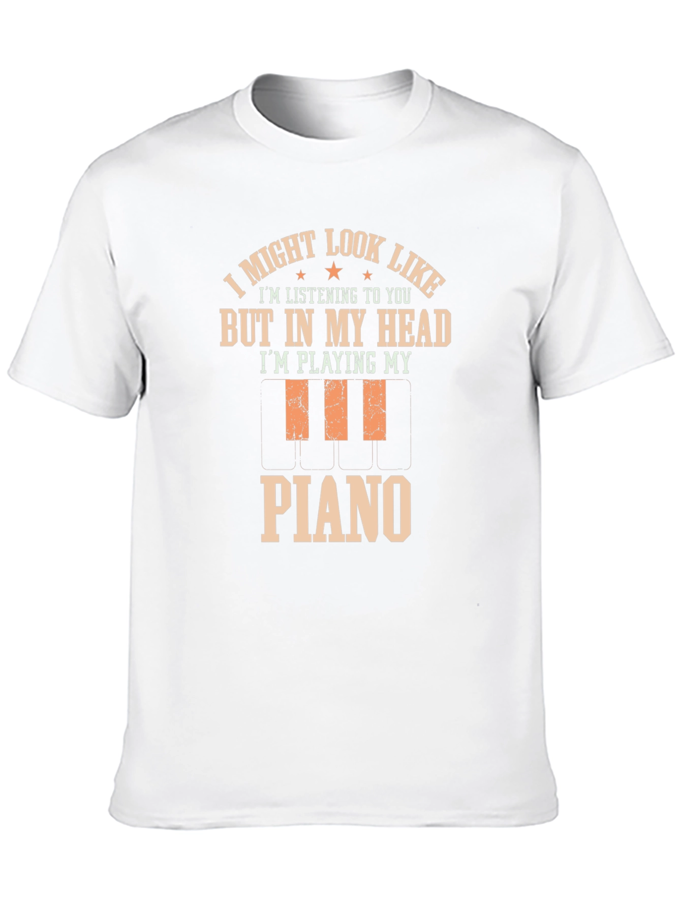 Funny Piano Player T-Shirt - In My Head