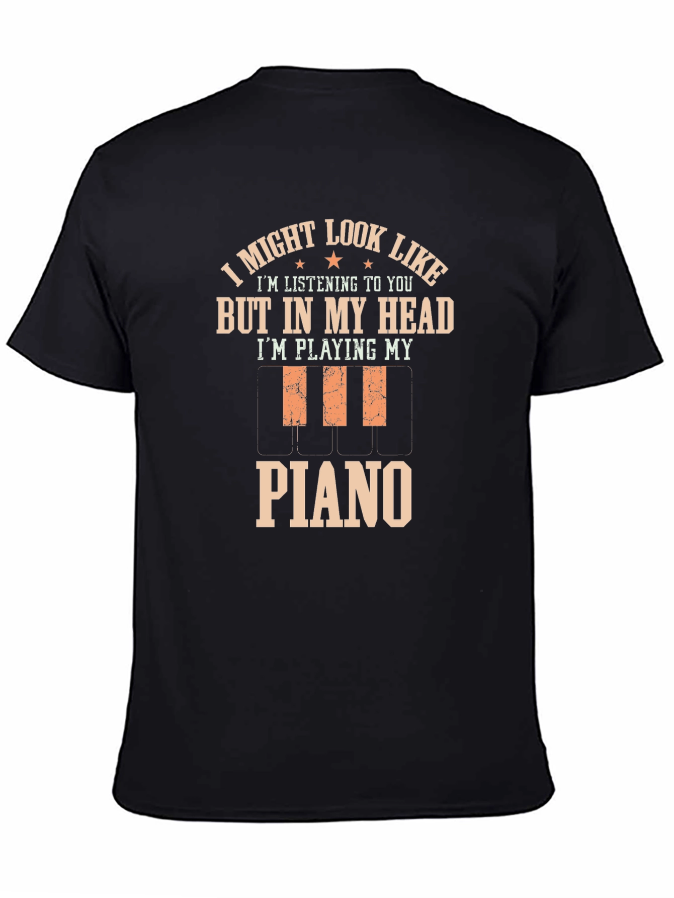 Funny Piano Player T-Shirt - In My Head