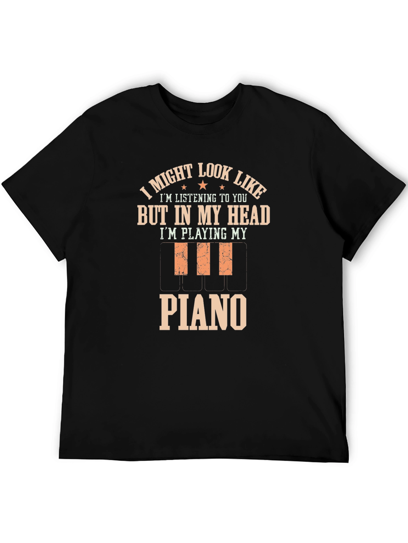Funny Piano Player T-Shirt - In My Head