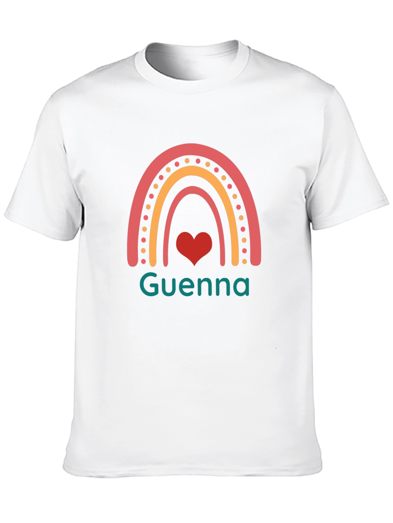 Guenna Rainbow Heart T-Shirt - Black