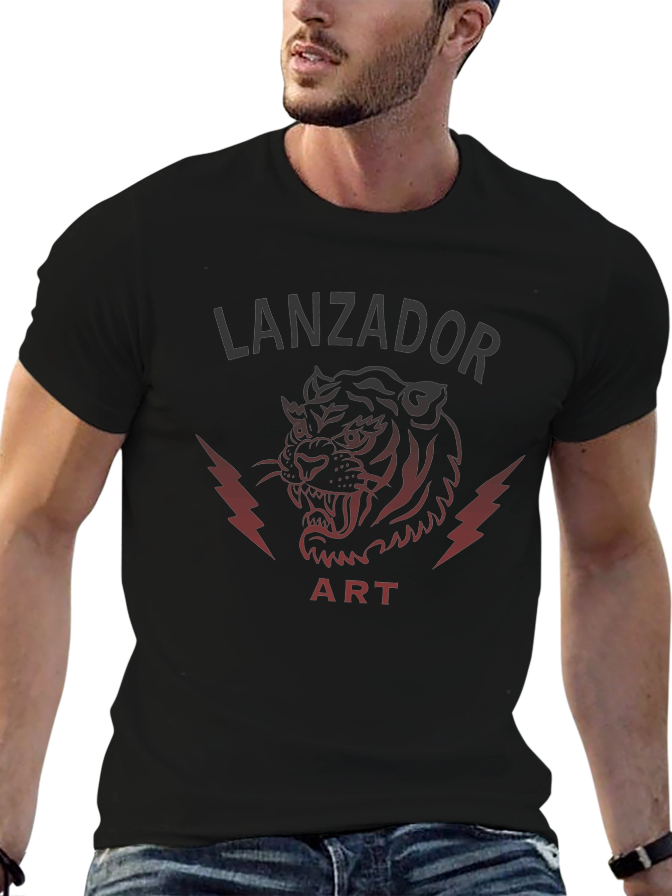 Mens Graphic Tee - Tiger Art