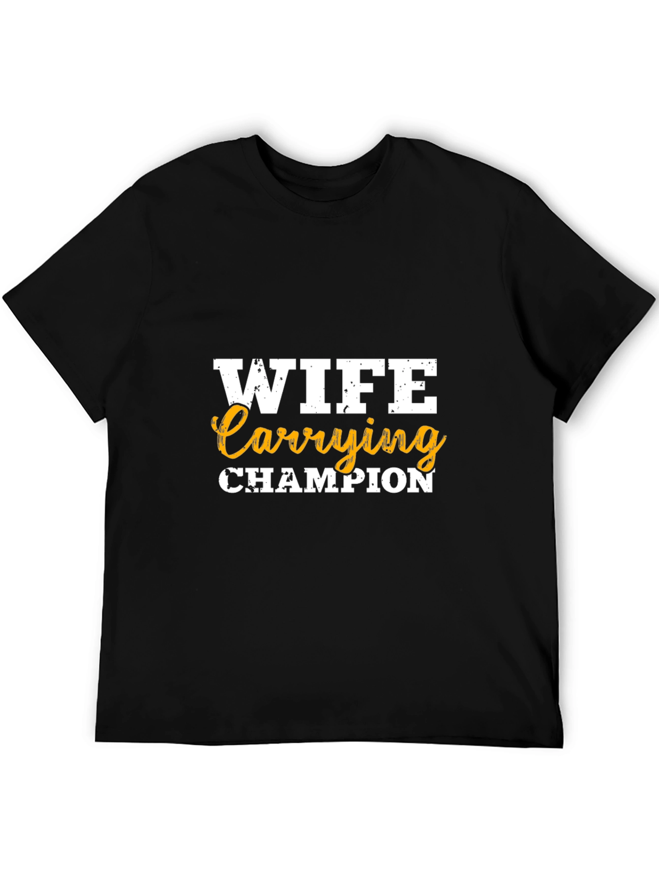Wife Carrying Champion Graphic Tee - Funny Husband Shirt