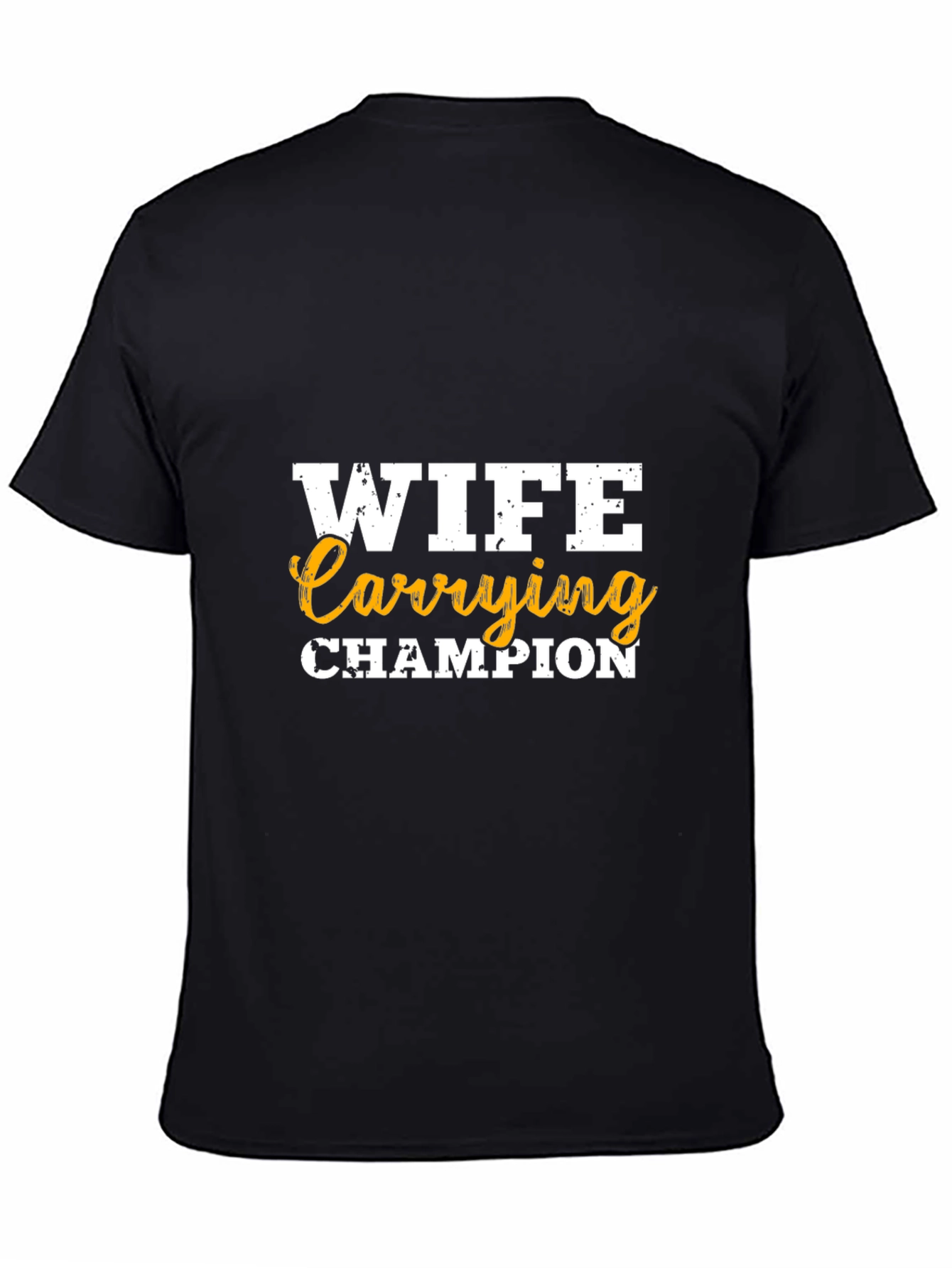 Wife Carrying Champion Graphic Tee - Funny Husband Shirt