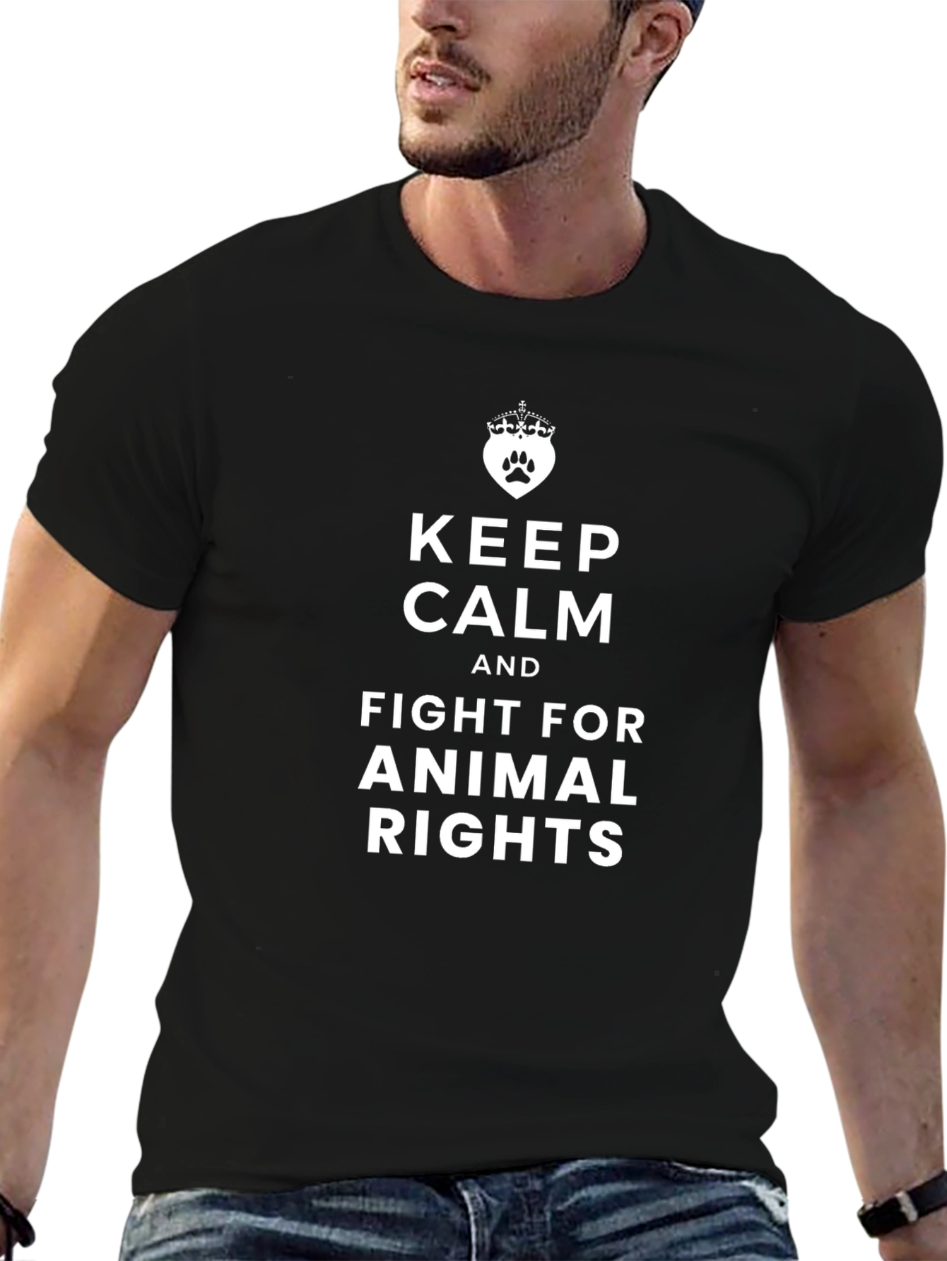 Keep Calm Fight for Animal Rights T-Shirt
