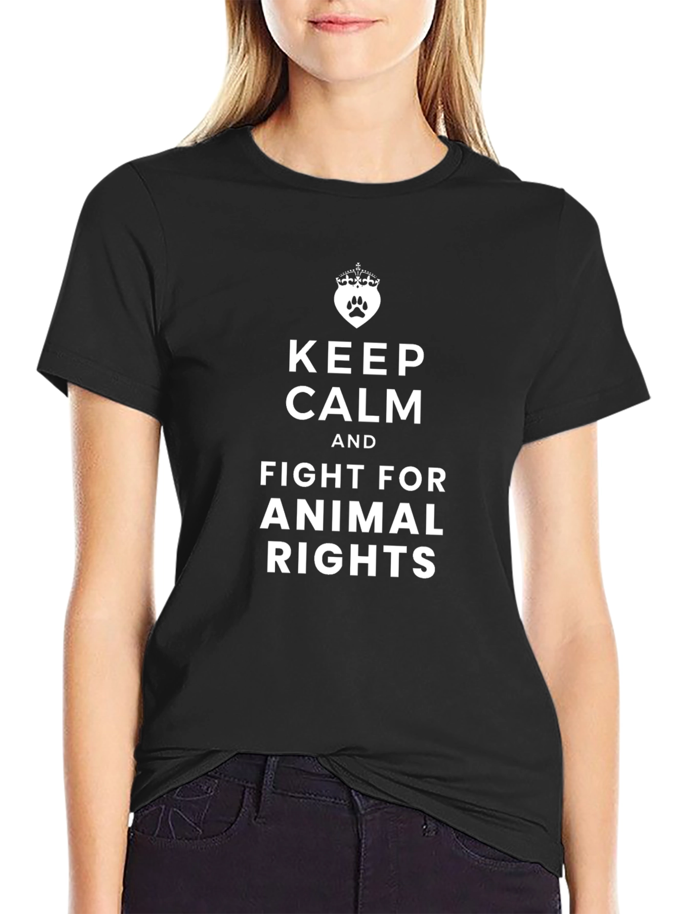 Keep Calm Fight for Animal Rights T-Shirt