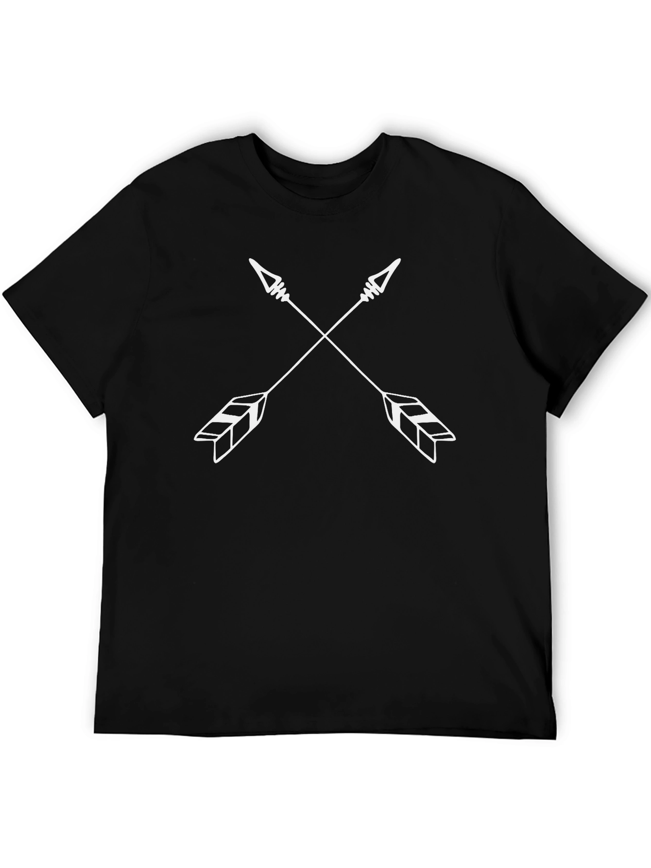 Crossed Arrow Graphic Black T-Shirt